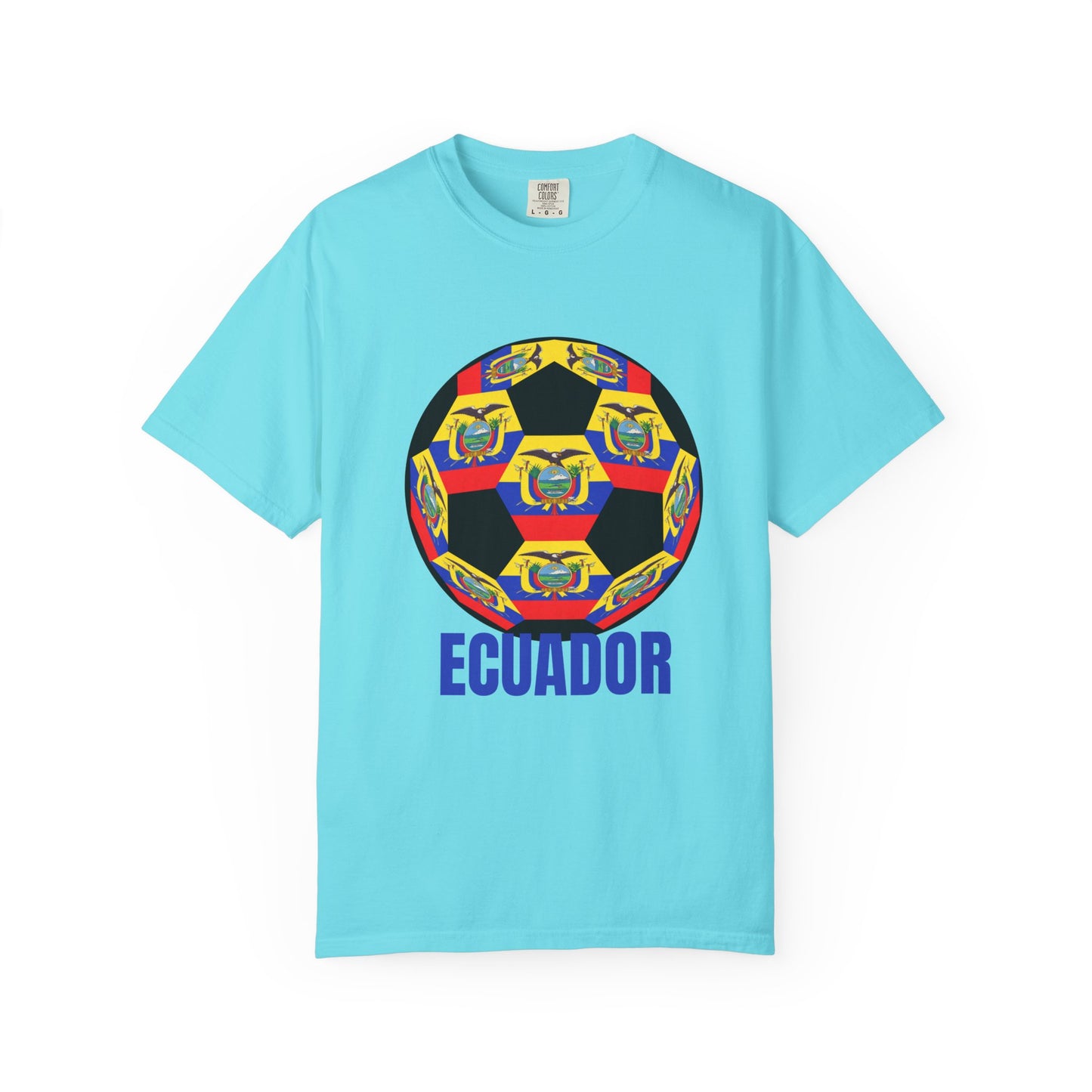 Ecuador Fan Specialty Soccer Ball Design T Shirt