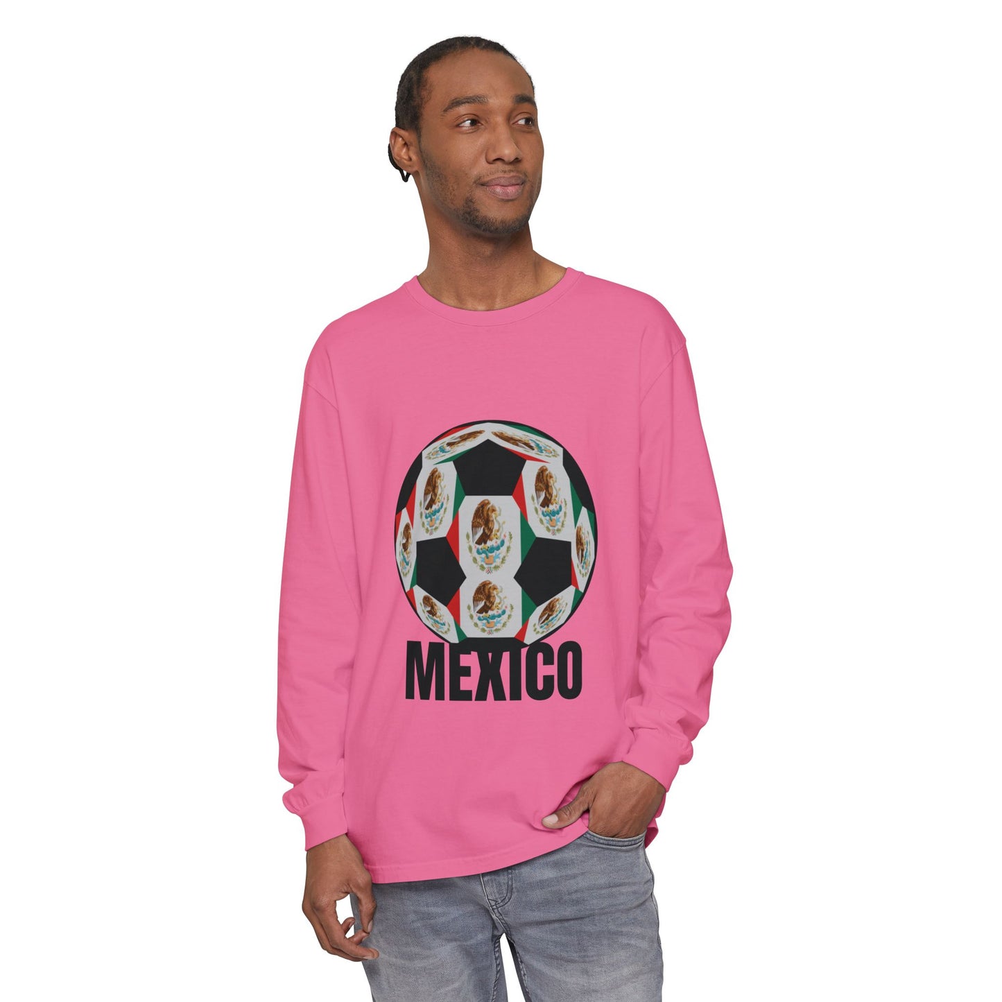 Fan Specialty Soccer Ball Design  Long Sleeve T-Shirt