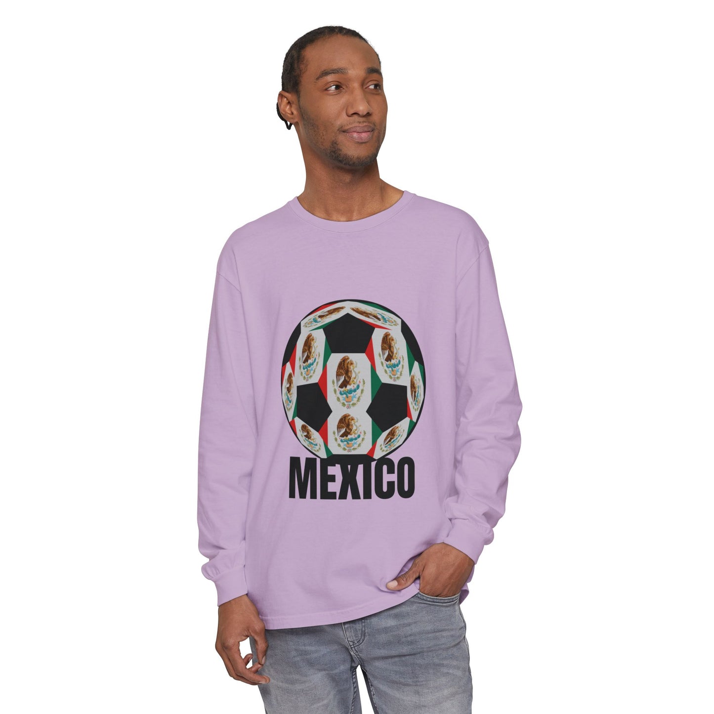 Fan Specialty Soccer Ball Design  Long Sleeve T-Shirt