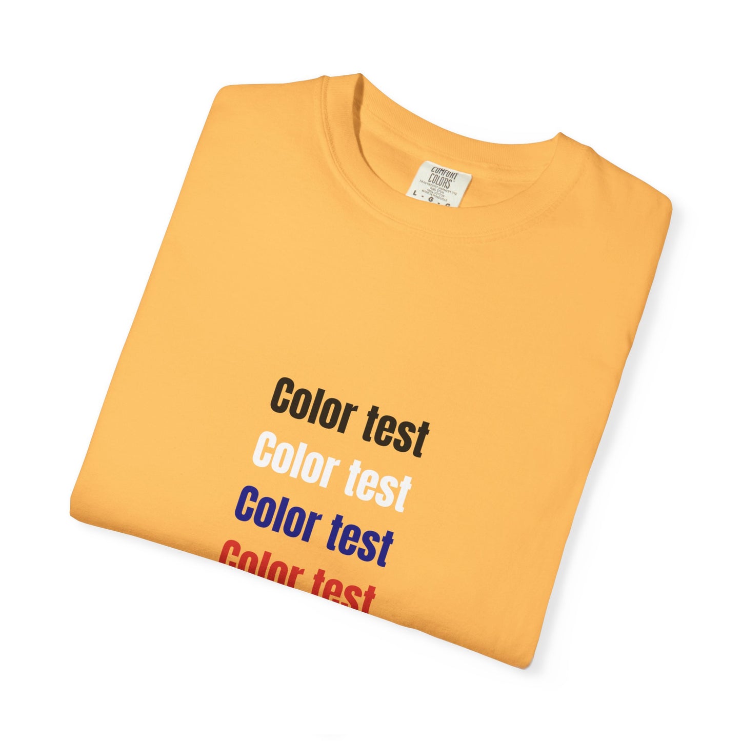 Color Test T-Shirt — Minimalist Text Graphic Tee