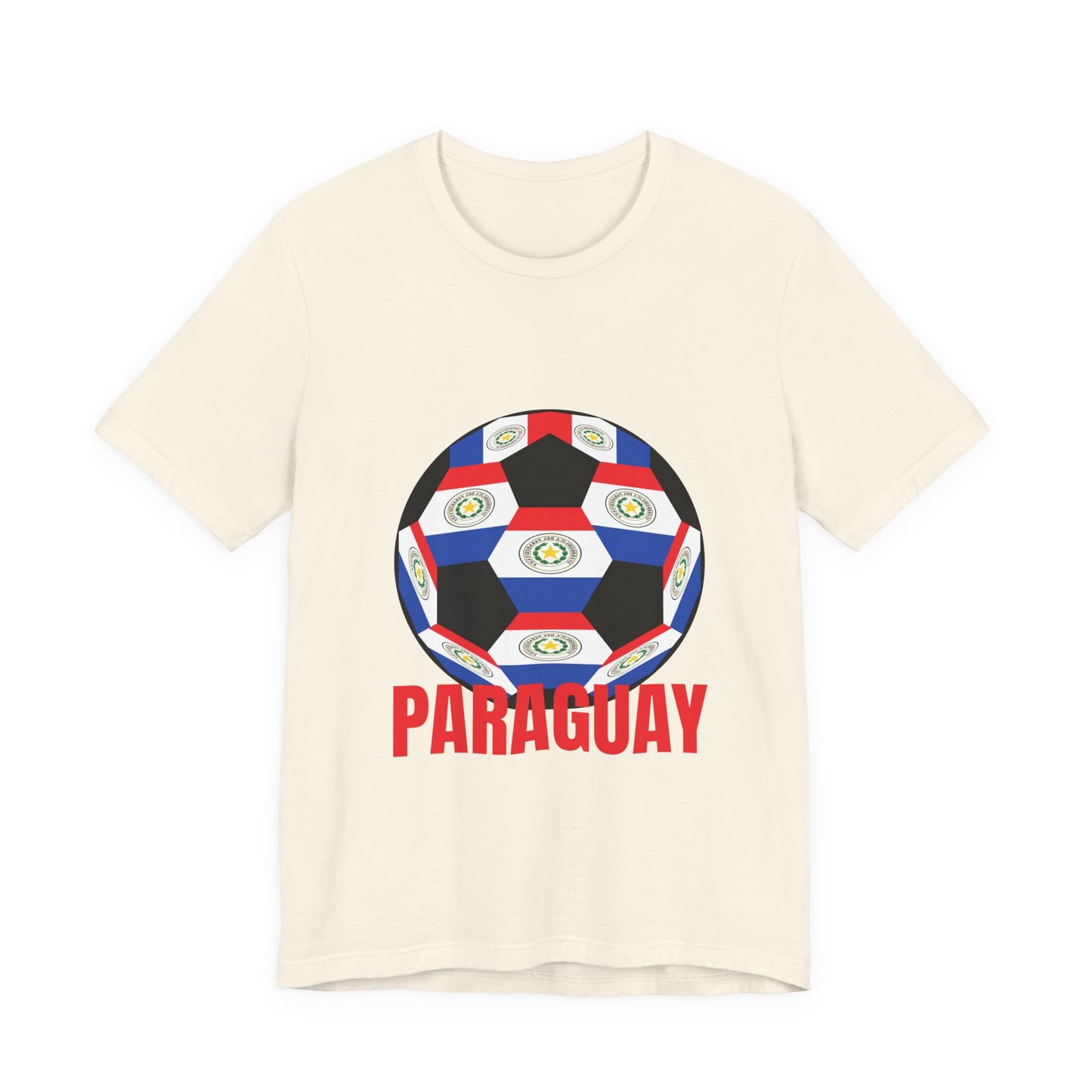 Paraguay Fan Specialty Soccer Ball Design T Shirt