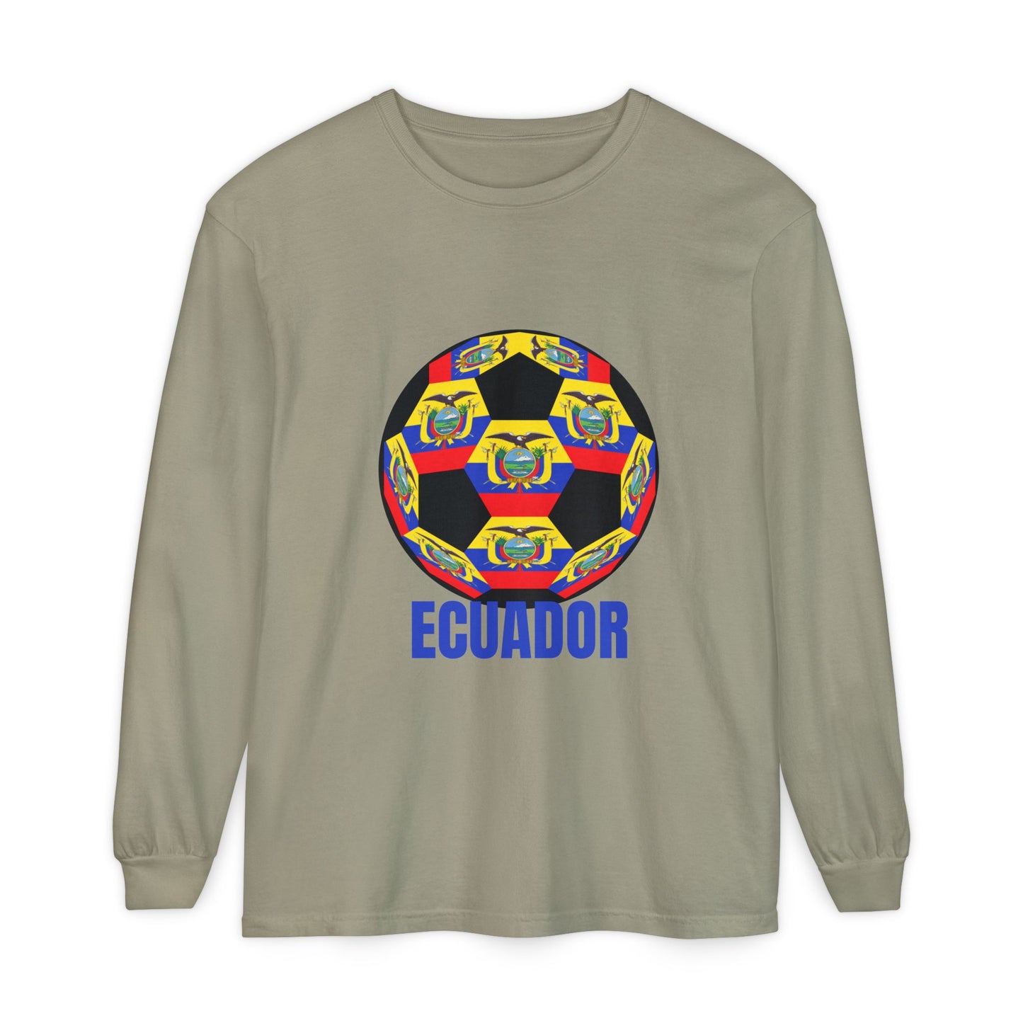 Ecuador Soccer Crest Long Sleeve Shirt