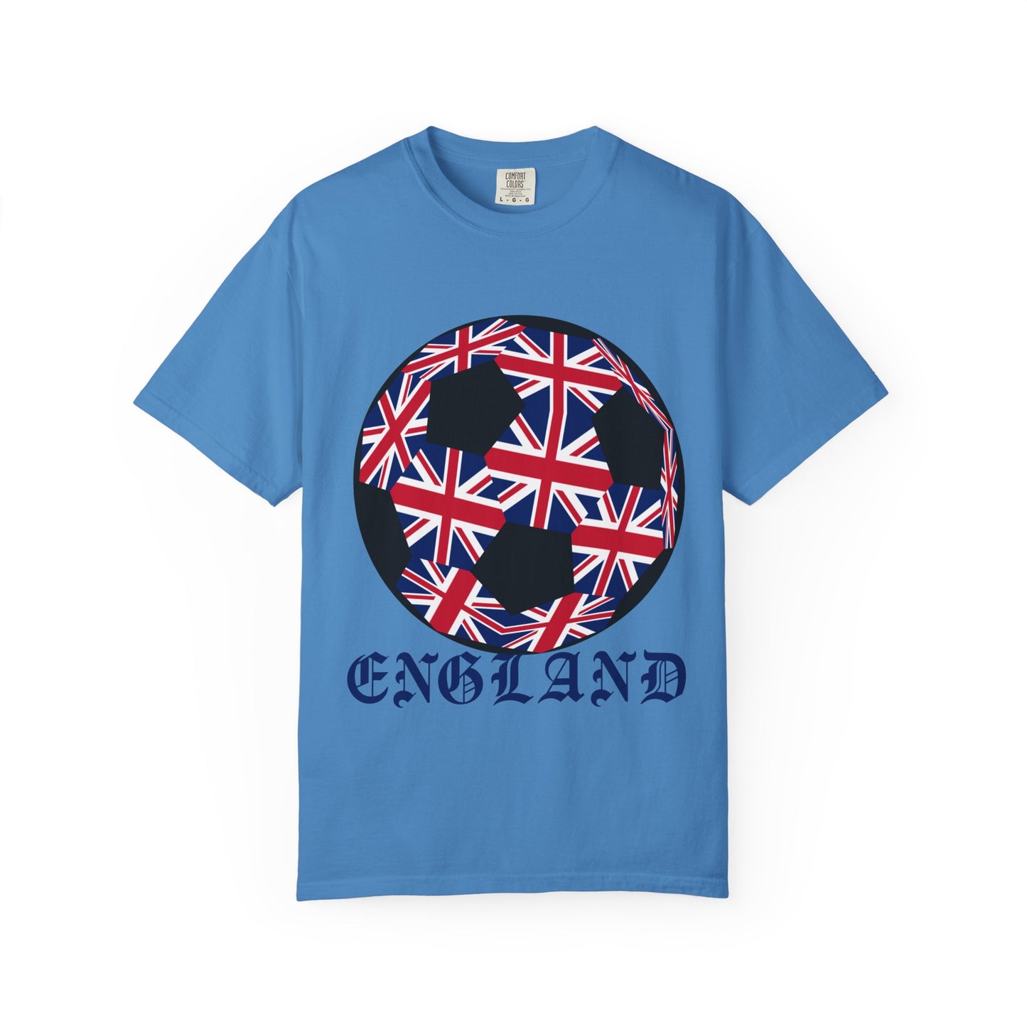 Old English Style Specialty Soccer Ball Design T Shirt