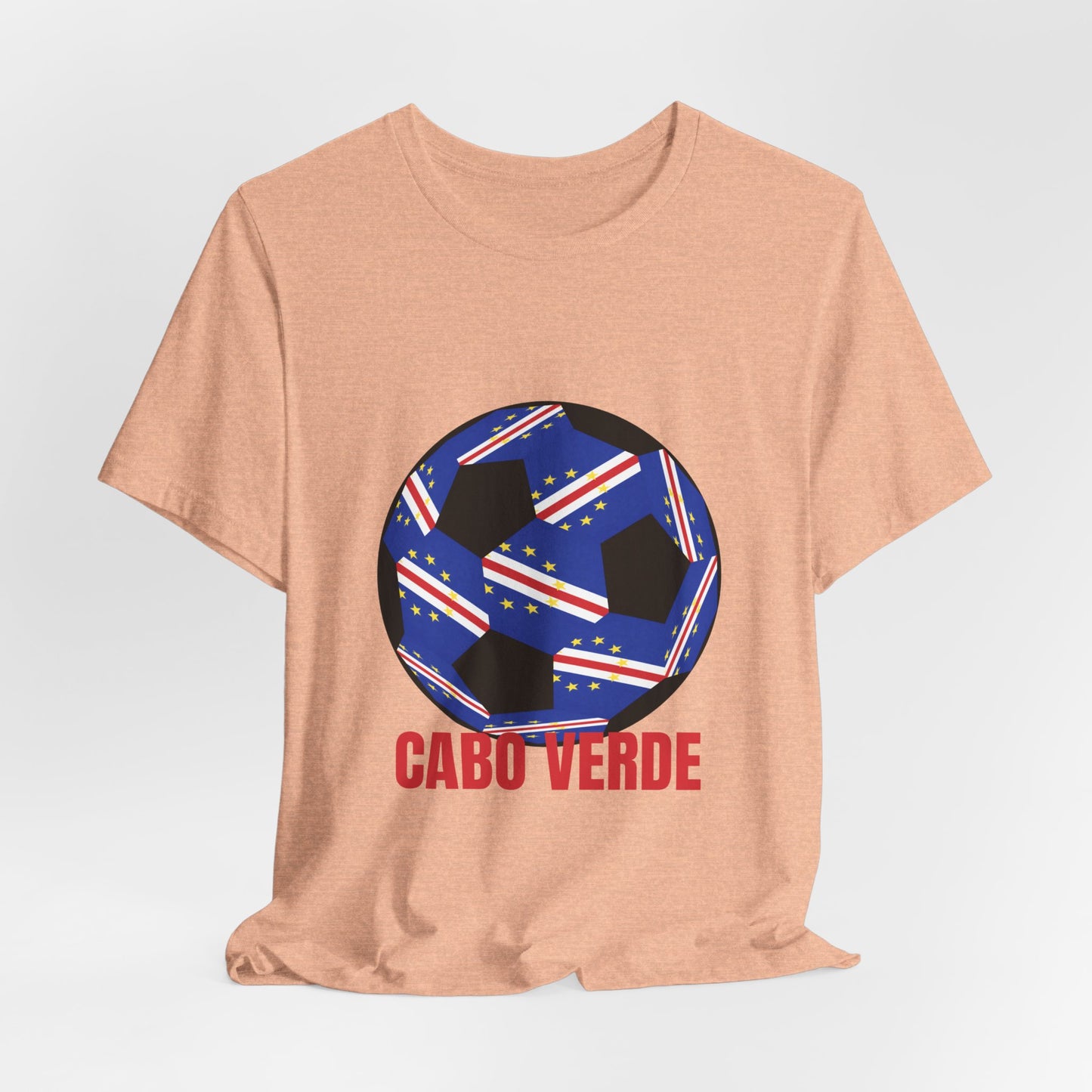 Cabo Verde Fan Specialty Soccer Ball Design T Shirt