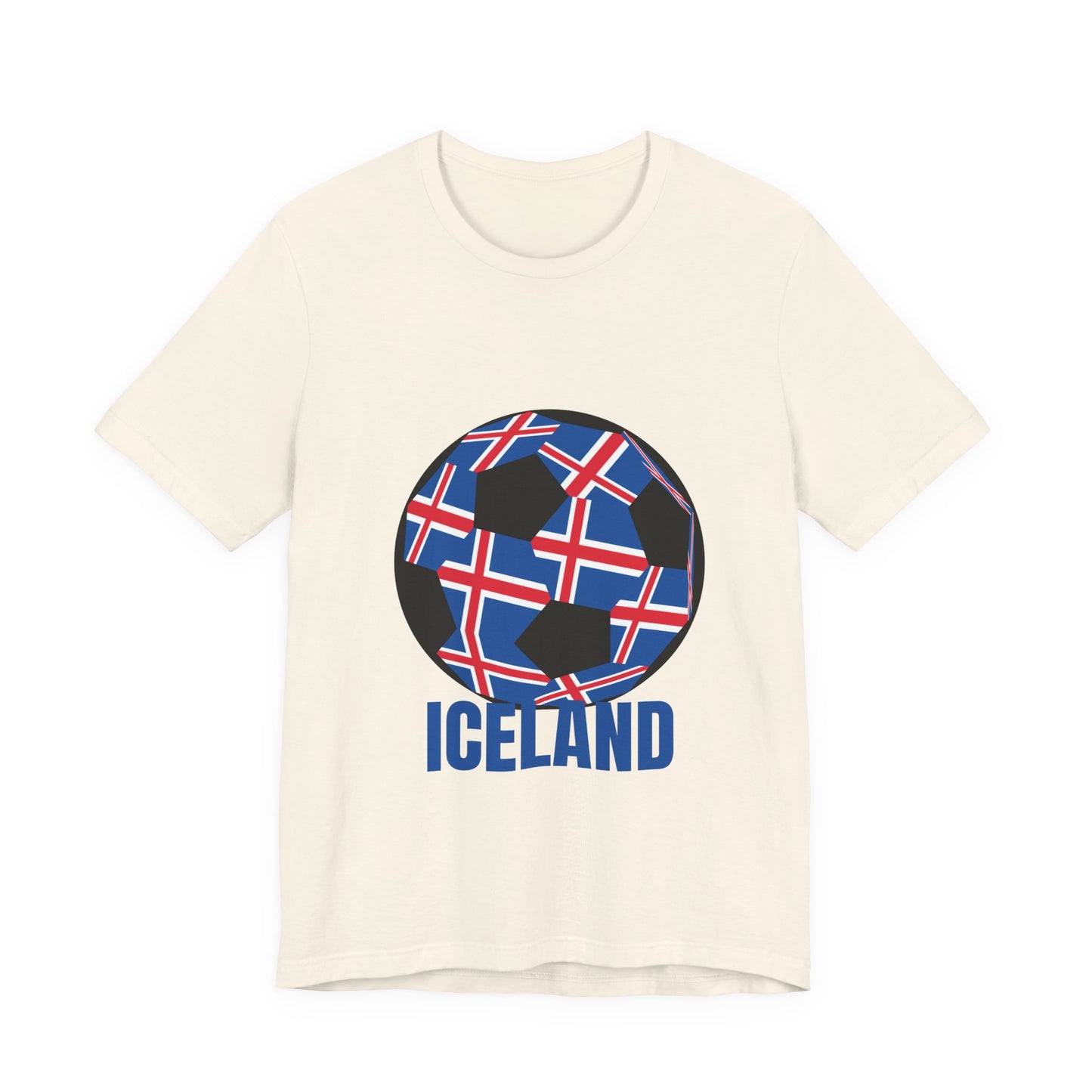 Iceland Fan Specialty Soccer Ball Design T Shirt