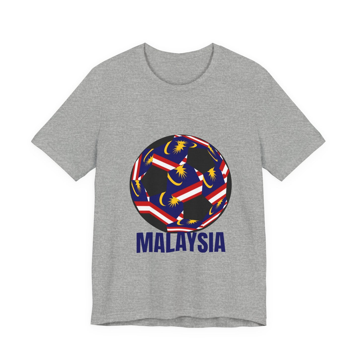 Malaysia Fan Specialty Soccer Ball Design T Shirt