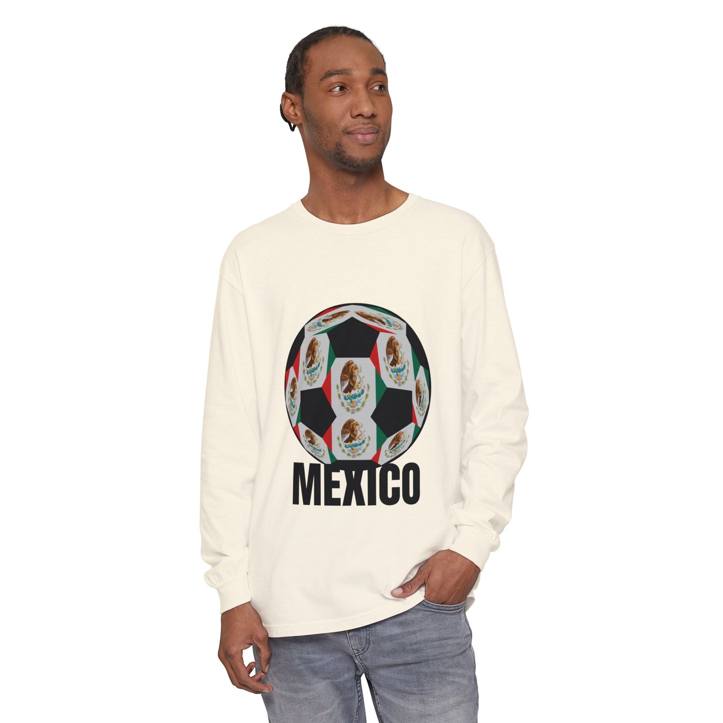 Fan Specialty Soccer Ball Design  Long Sleeve T-Shirt
