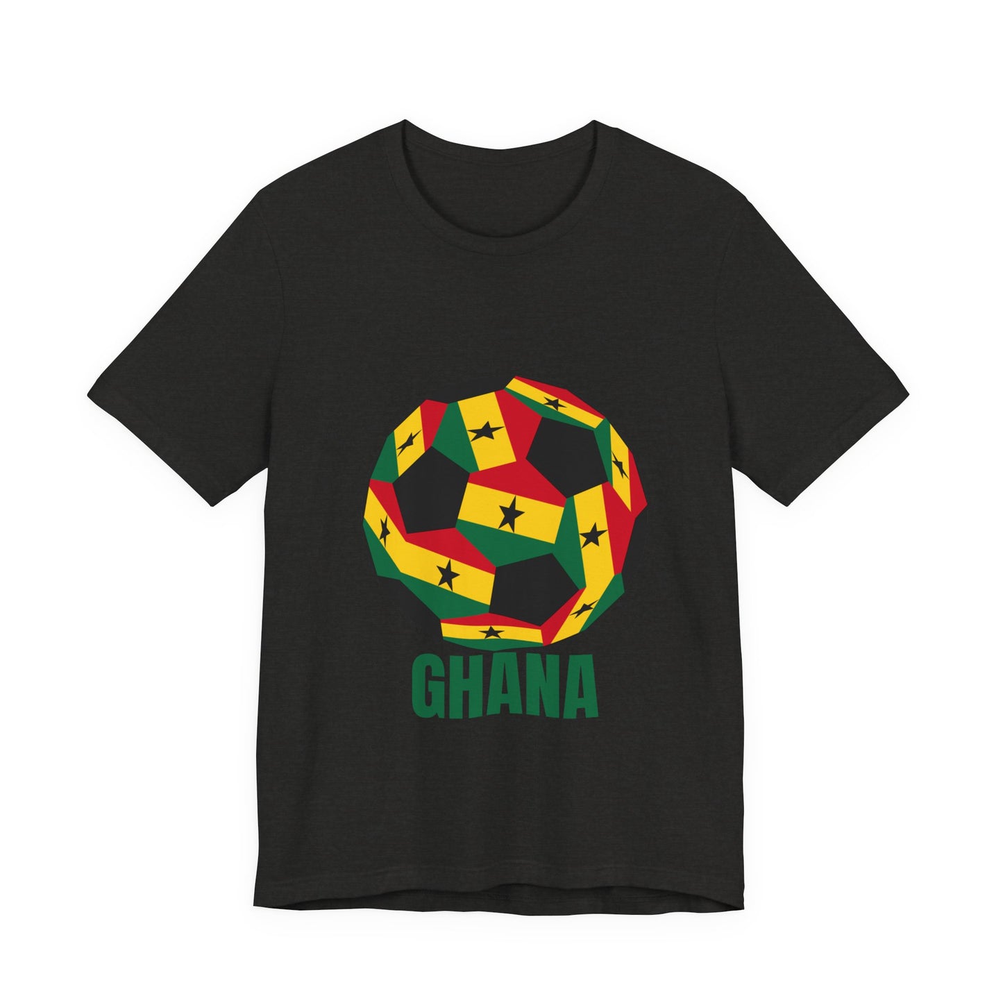 Ghana Fan Specialty Soccer Ball Design T Shirt