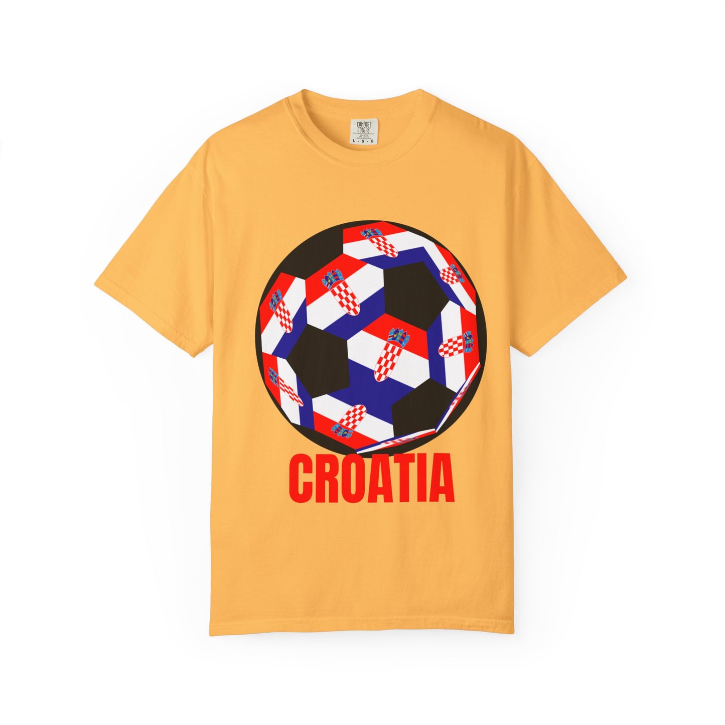 Croatia Fan Specialty Soccer Ball Design T Shirt