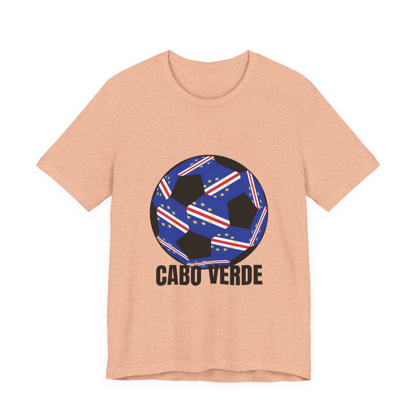 Cabo Verde Fan Specialty Soccer Ball Design T Shirt