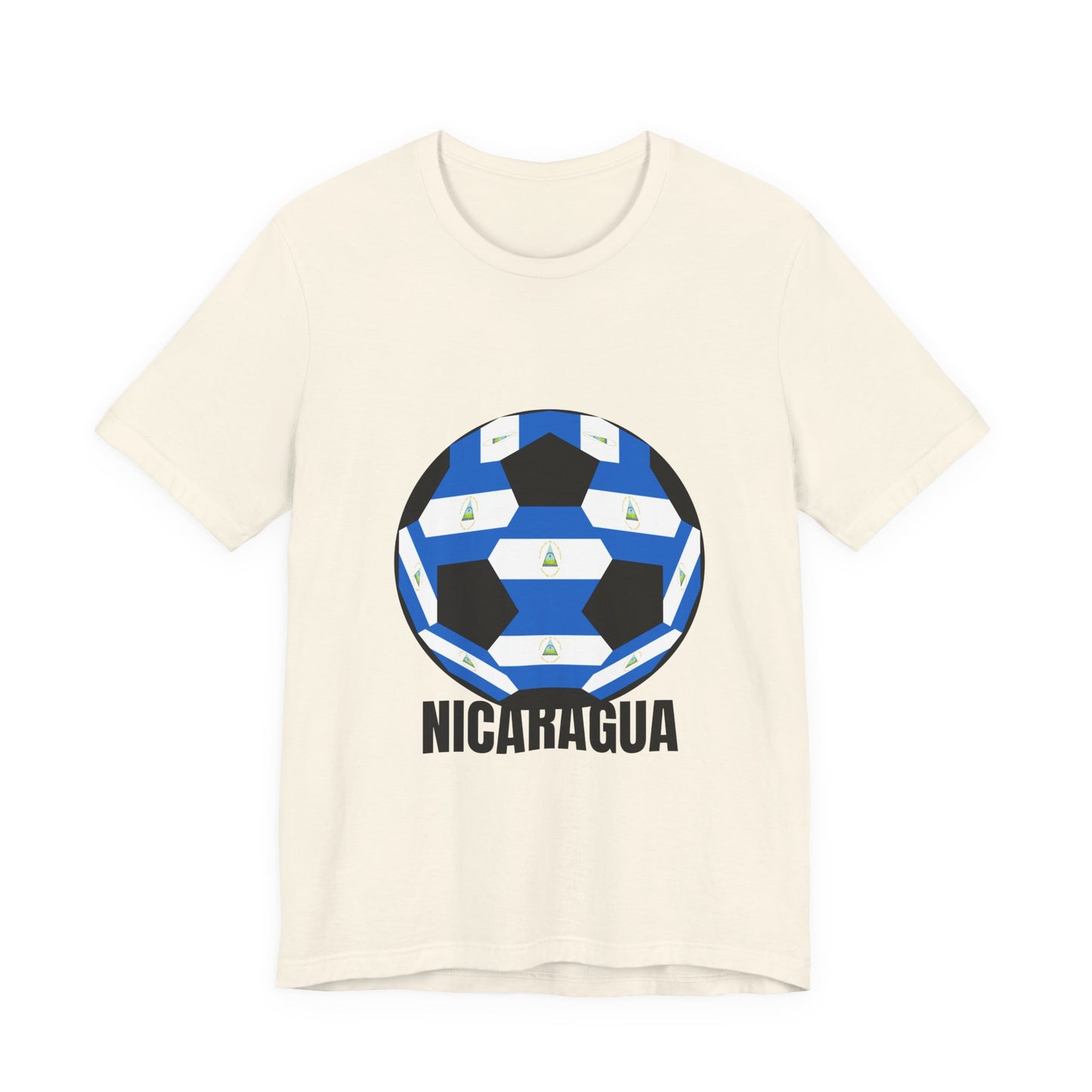 Nicaragua Fan Specialty Soccer Ball Design T Shirt