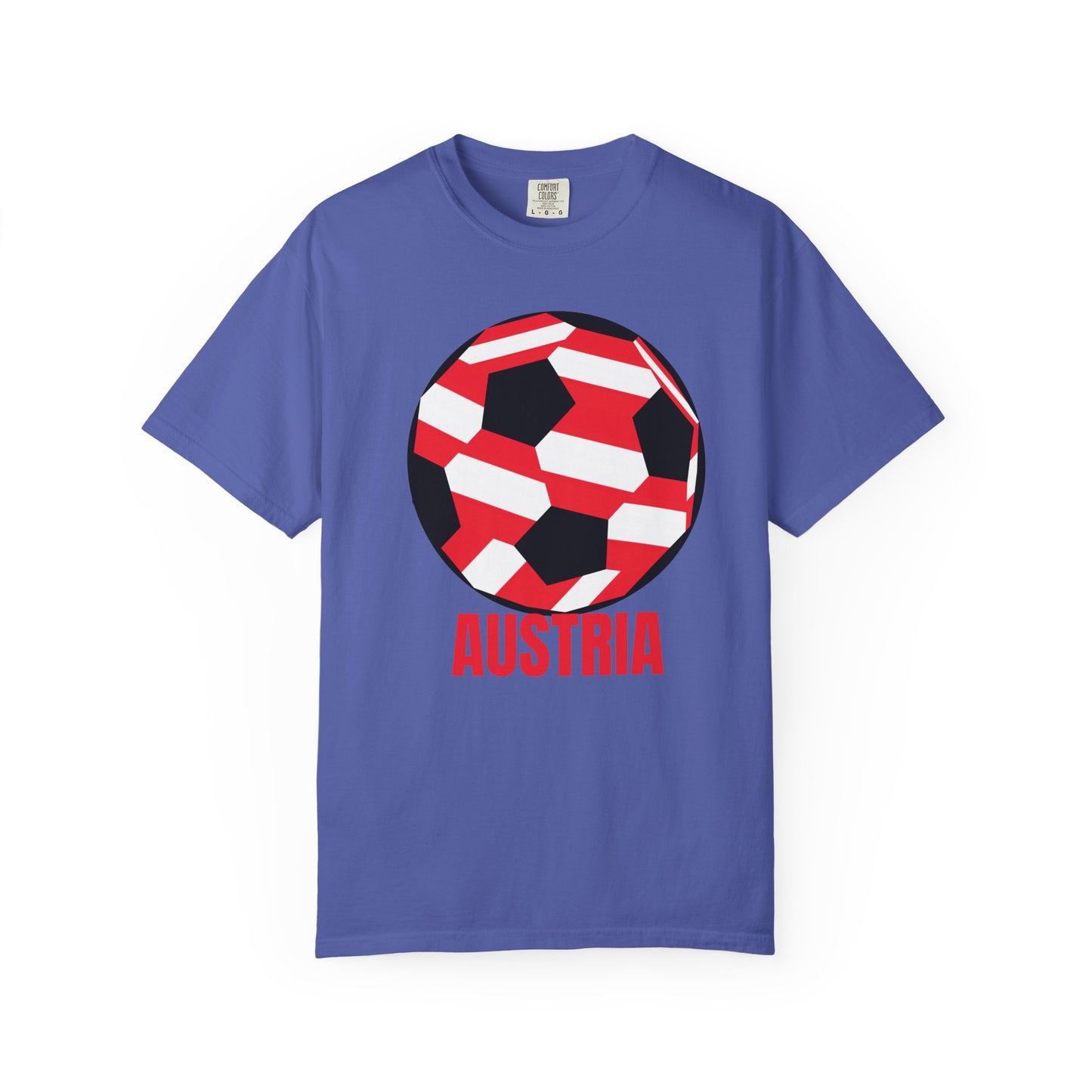 Austria Fan Specialty Soccer Ball Design T-SHirt