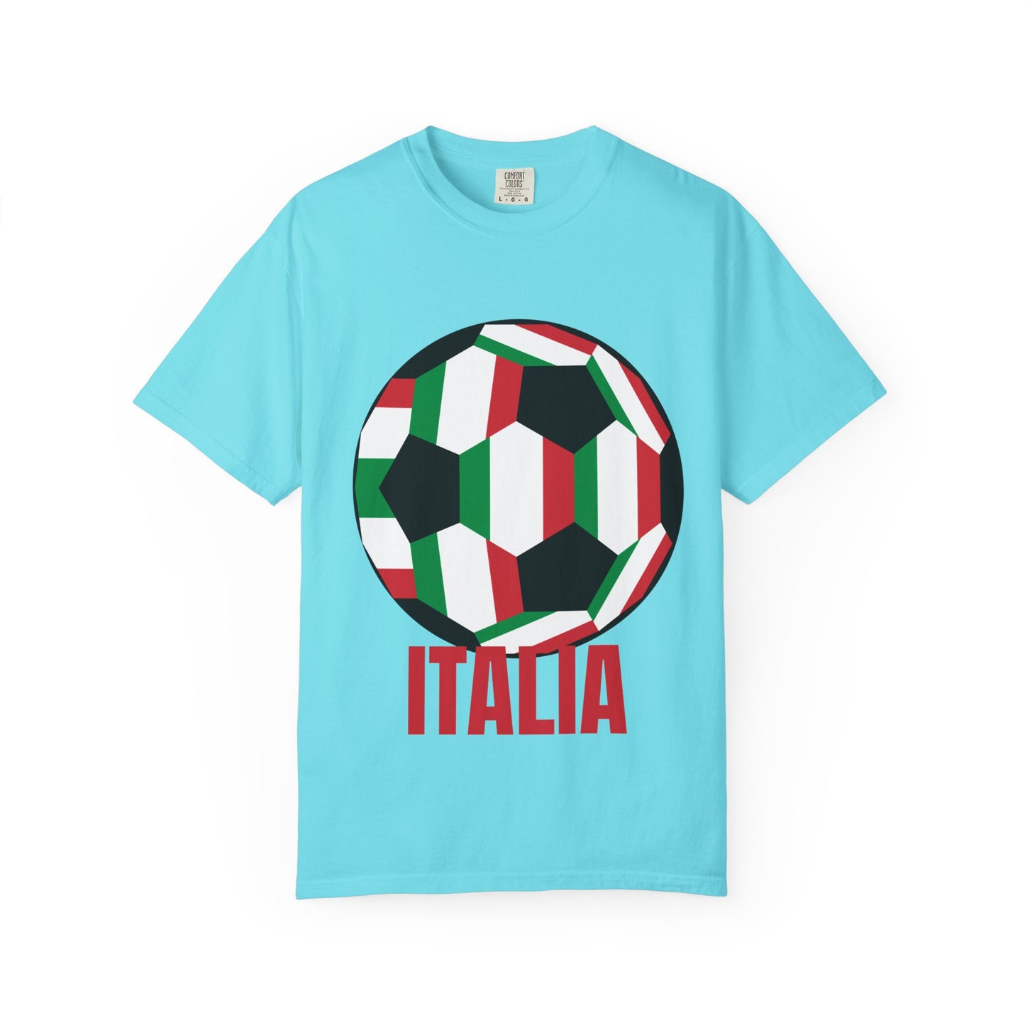 Italia Fan Specialty Soccer Ball Design T Shirt