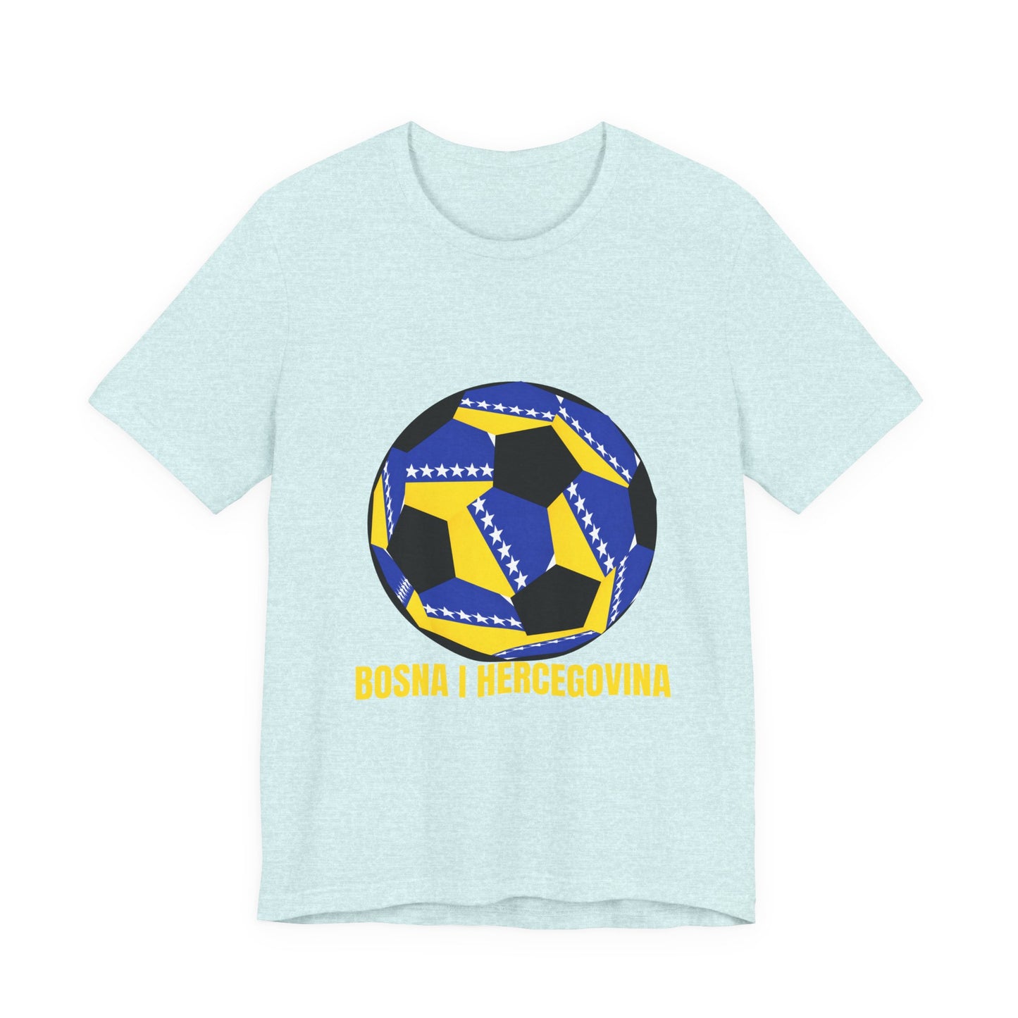 Bosnia Herzegovina Fan Specialty Soccer Ball Design T Shirt