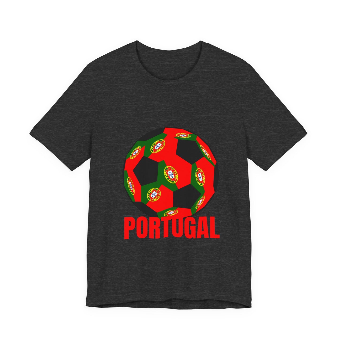 Portugal Fan Specialty Soccer Ball Design T Shirt