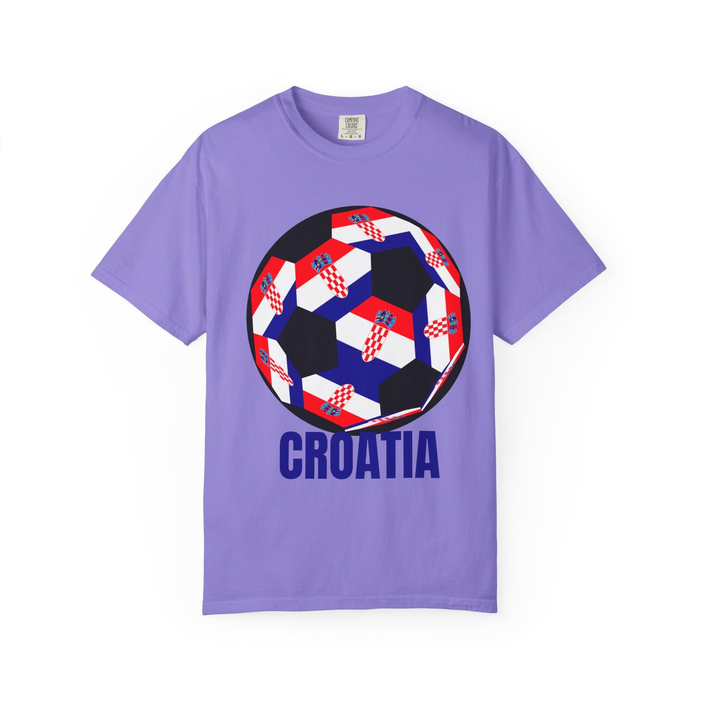 Croatia Fan Specialty Soccer Ball Design T Shirt