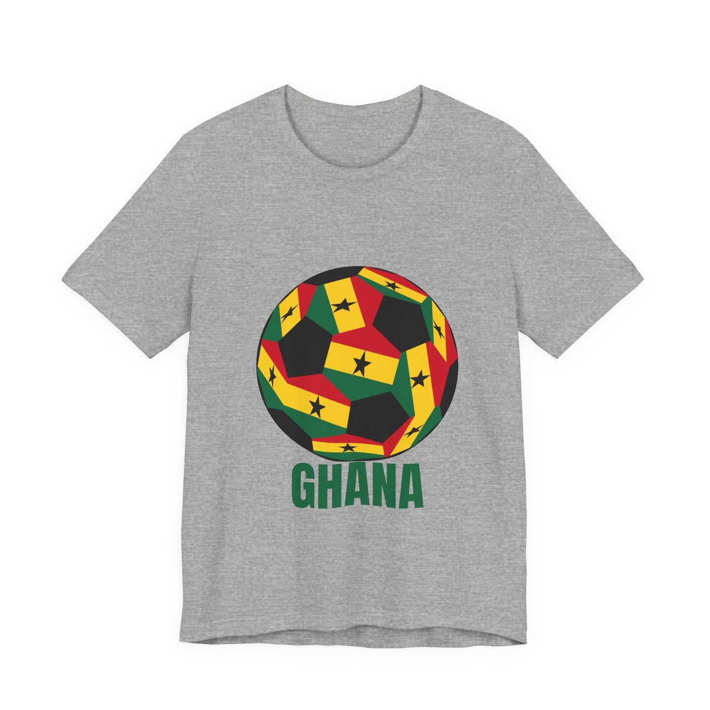Ghana Fan Specialty Soccer Ball Design T Shirt