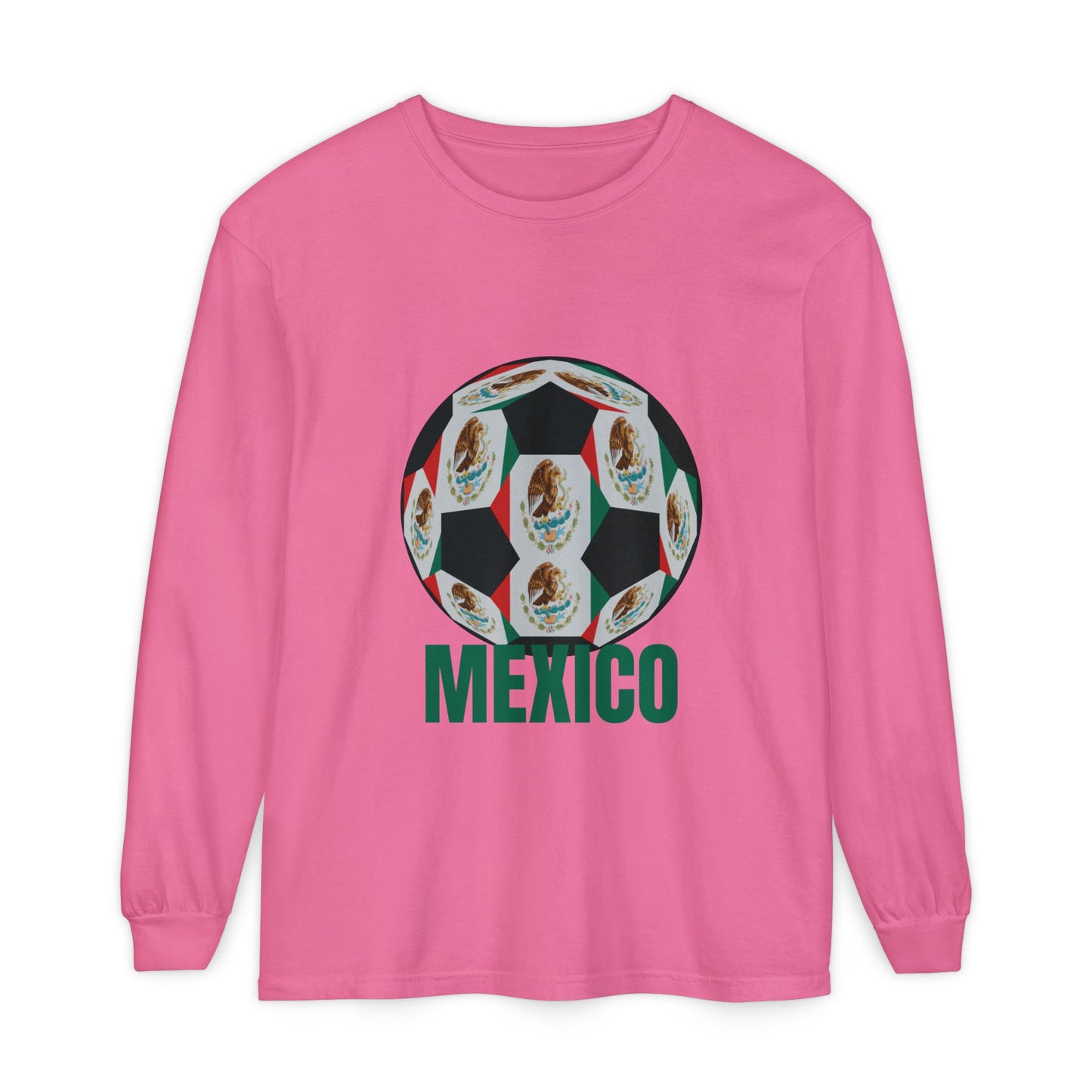 Mexico Fan Specialty Soccer Ball Design Long Sleeve
