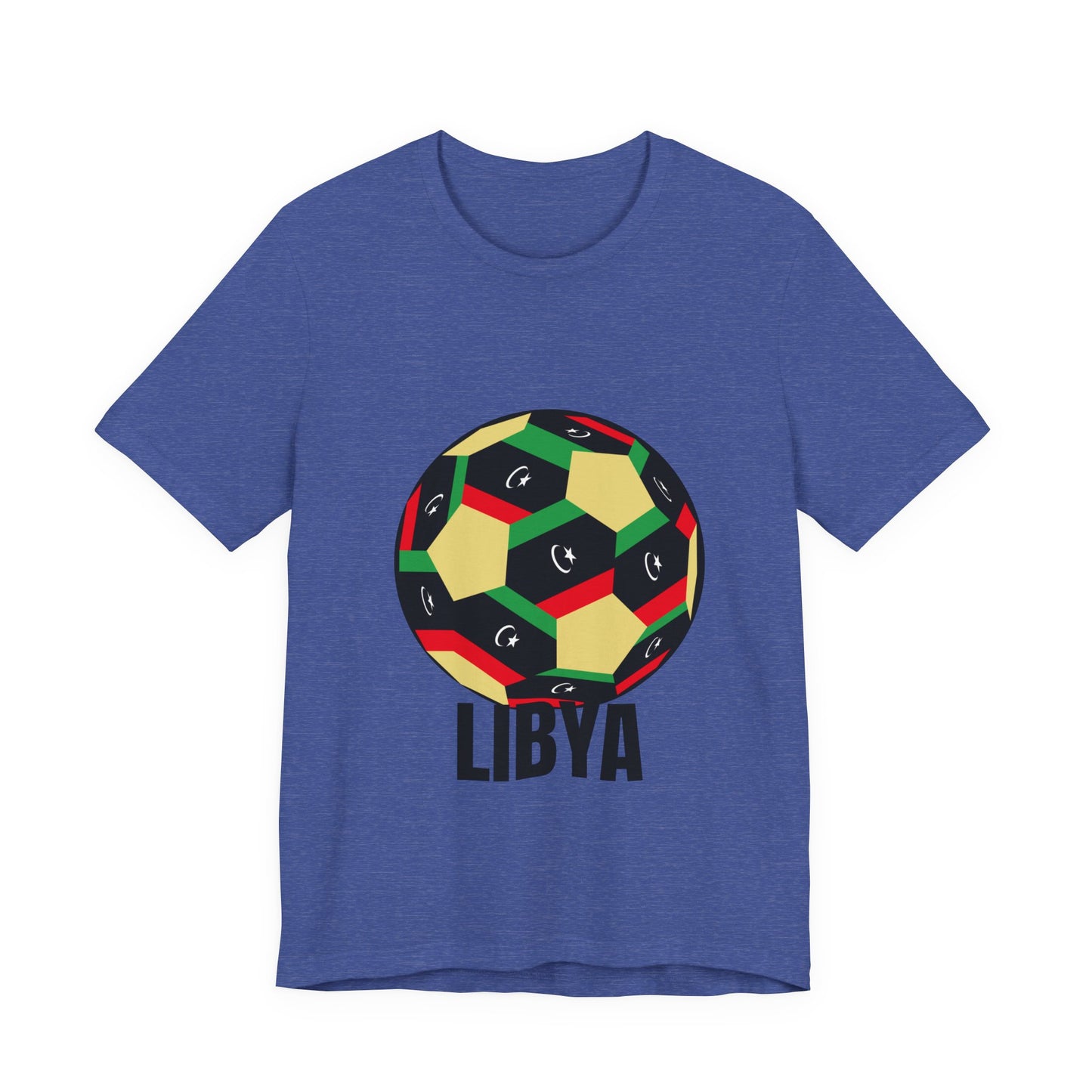 Libya Fan Specialty Soccer Ball Design T Shirt