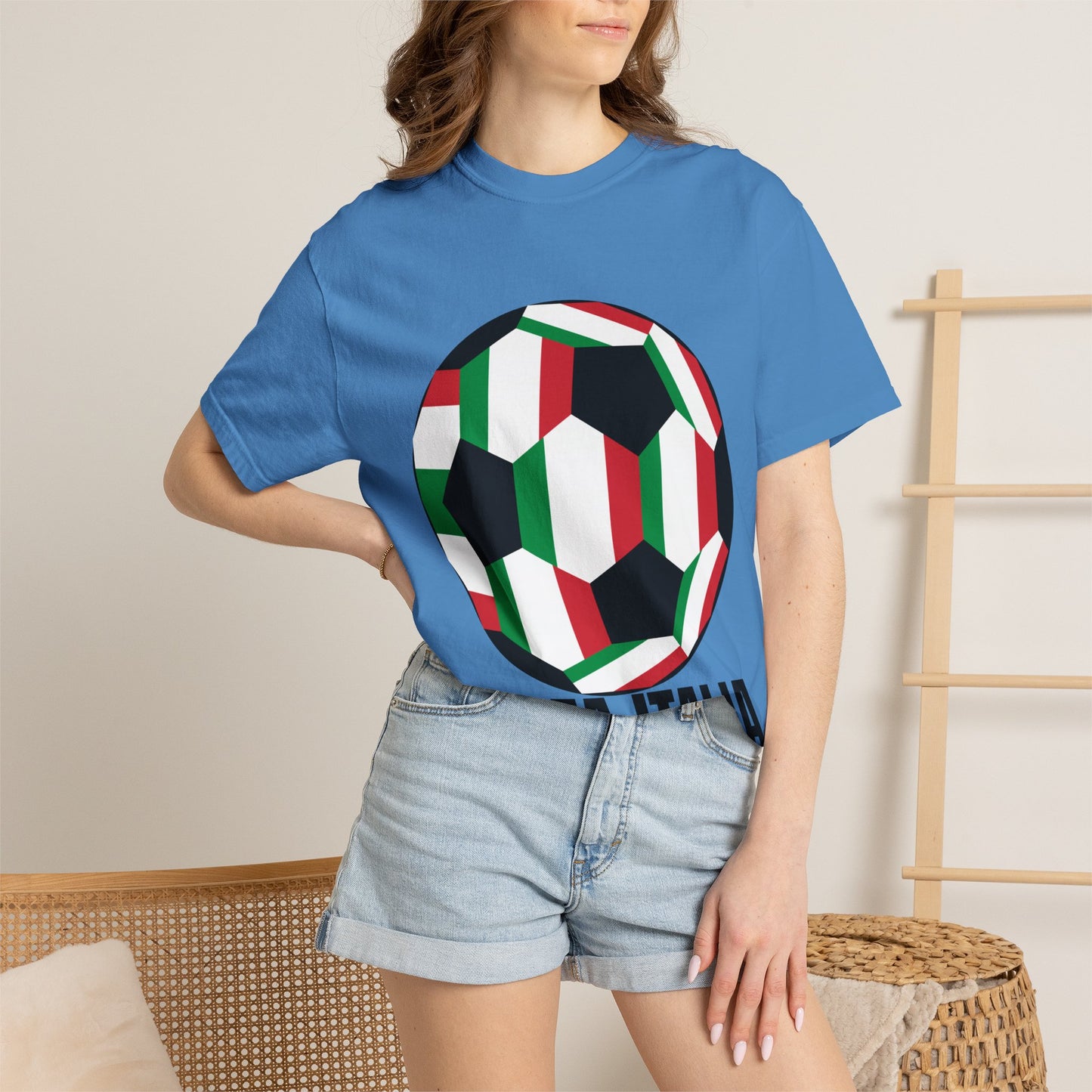 Forza Italia Fan Specialty Soccer Ball Design T Shirt