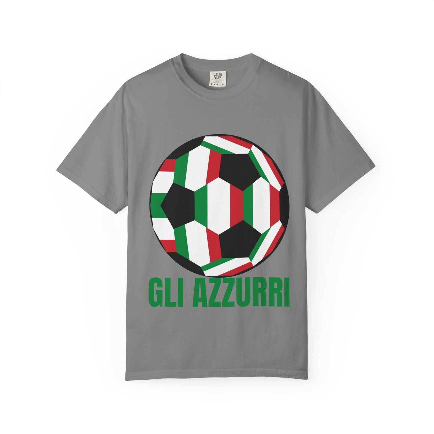 Gli Azzurri Fan Specialty Soccer Ball Design T Shirt