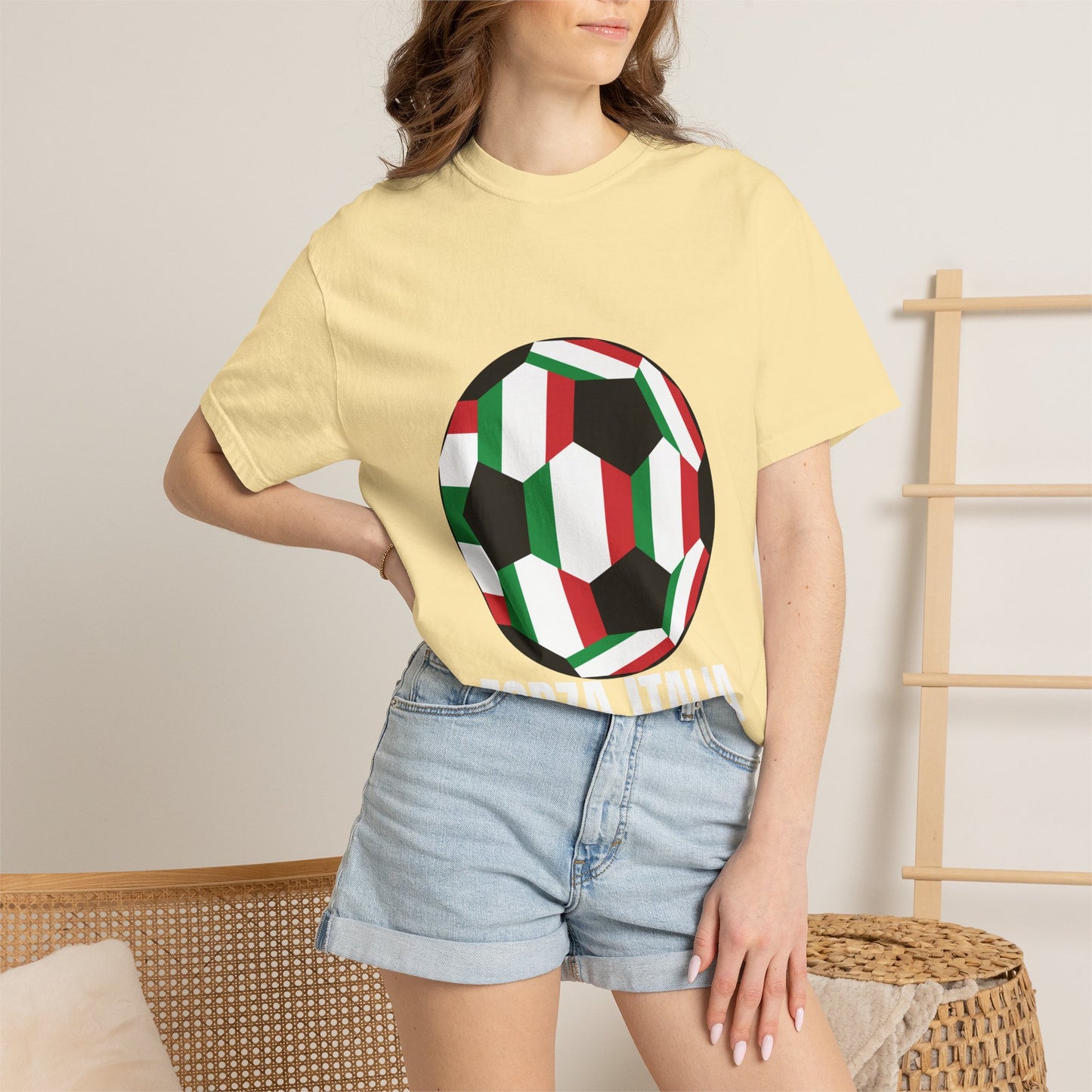 Forza Italia Fan Specialty Soccer Ball Design T Shirt