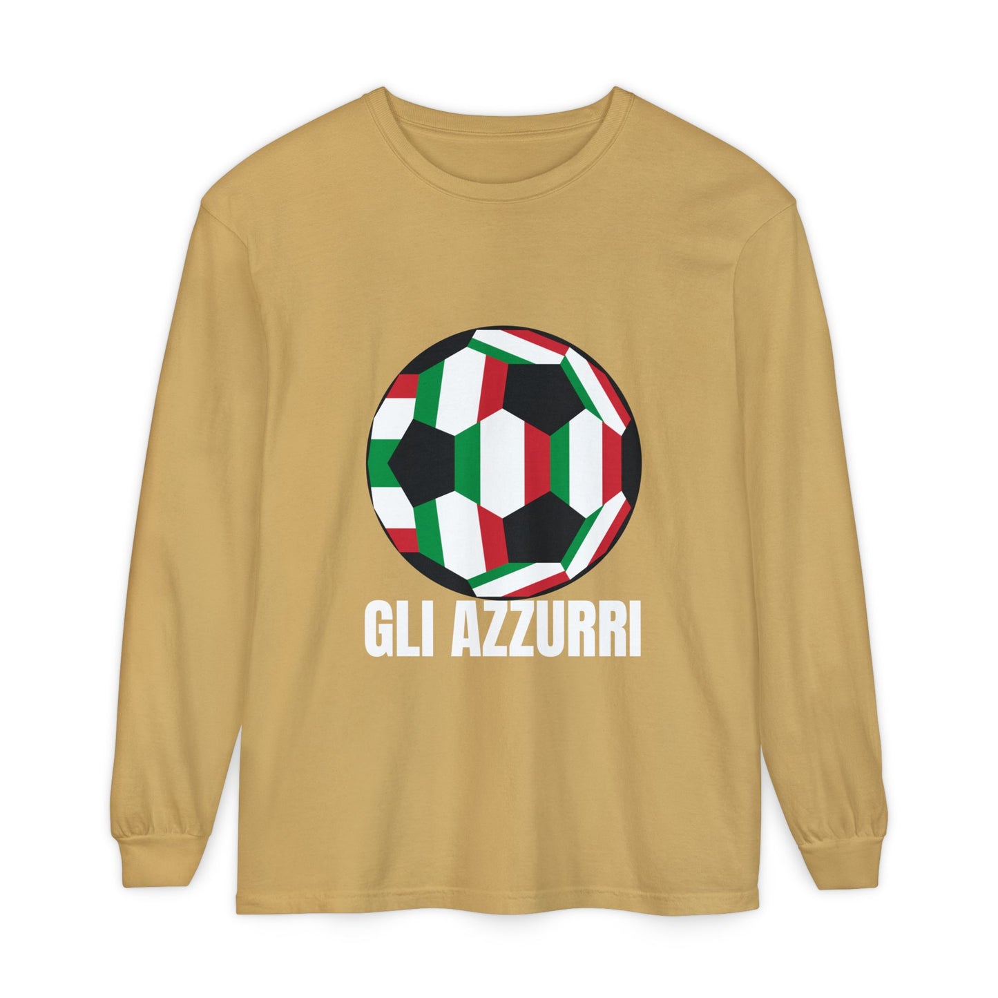 Gli Azzurri Fan Specialty Soccer Long Sleeve T-Shirt