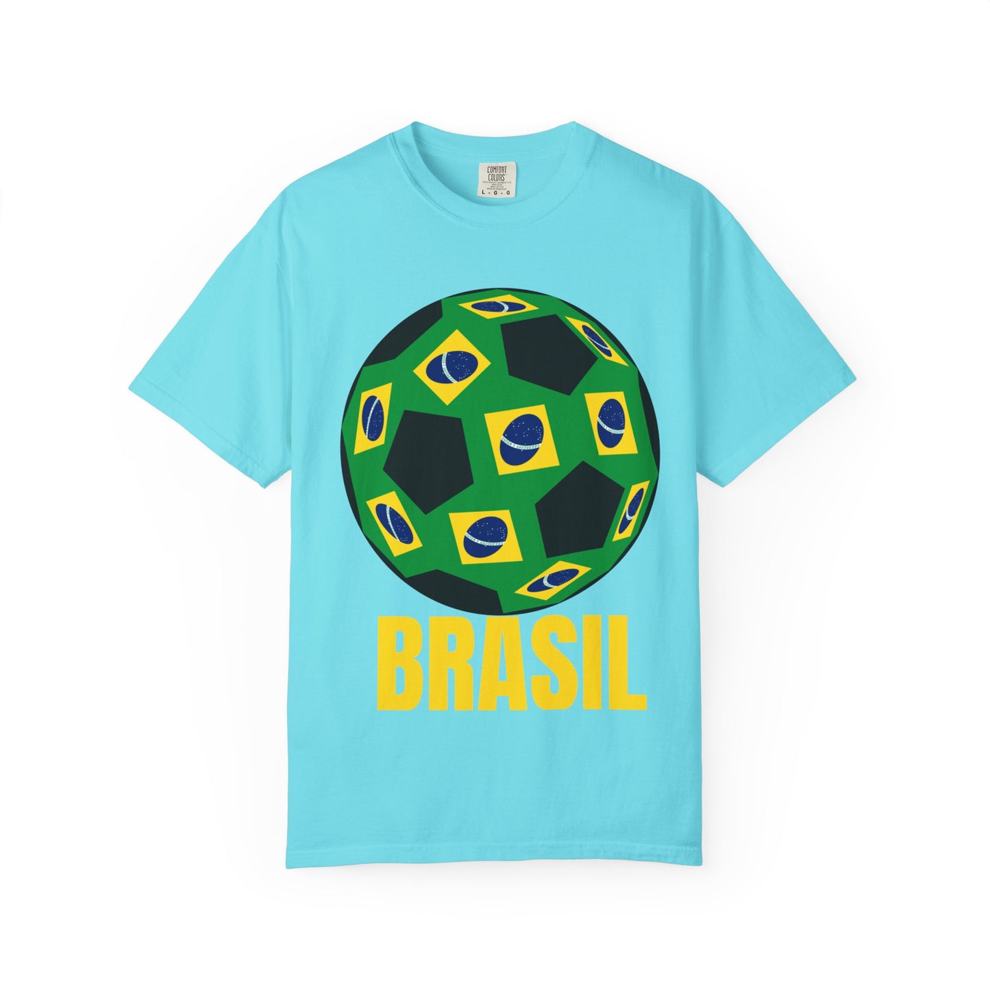Brasil Fan Specialty Soccer Ball Design T Shirt