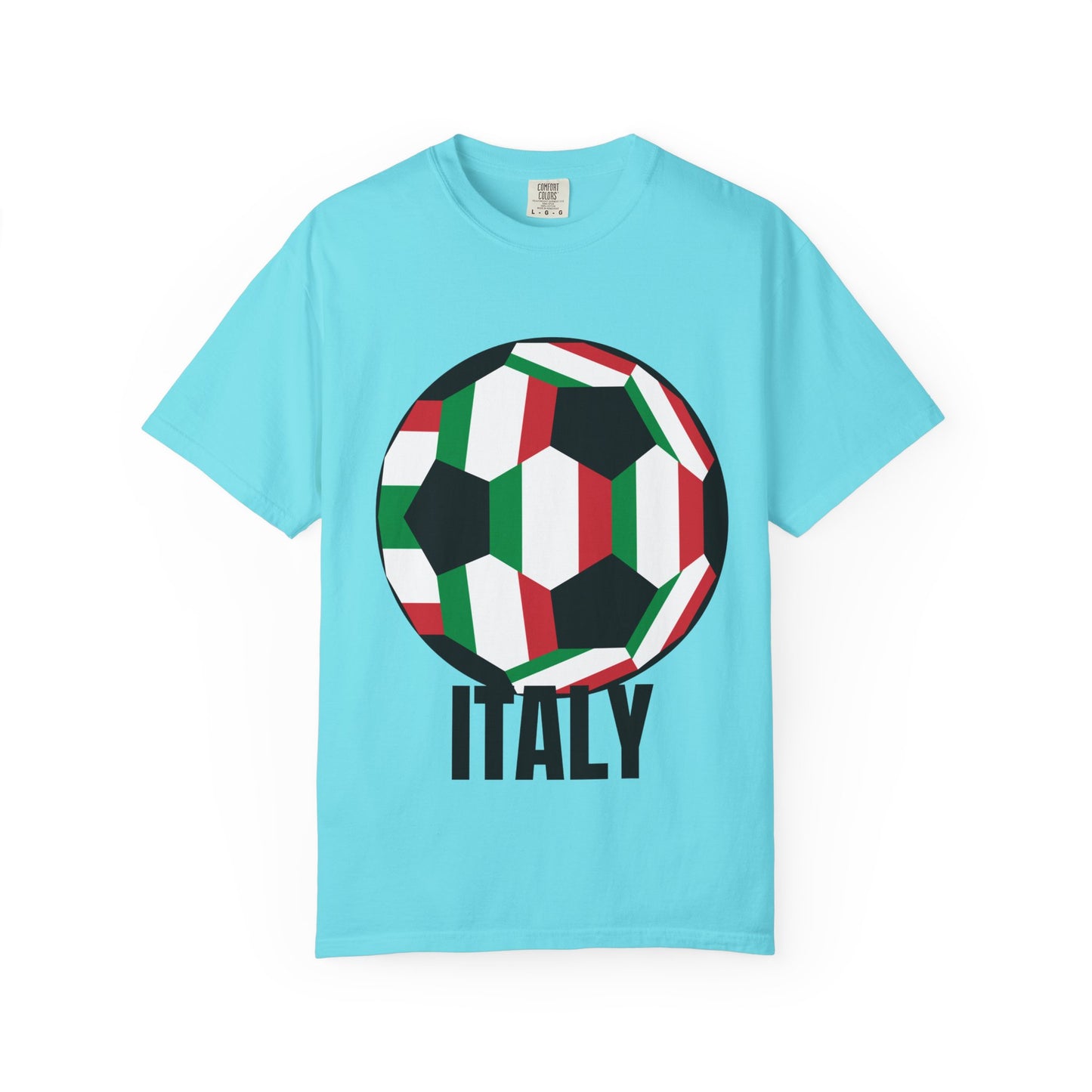 Italy Fan Specialty Soccer Ball Design T Shirt