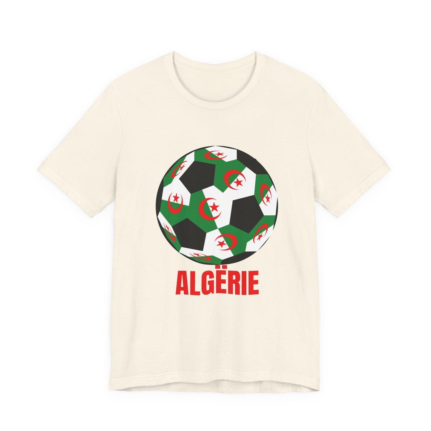 ALGËRIE Fan Specialty Soccer Ball Design T Shirt