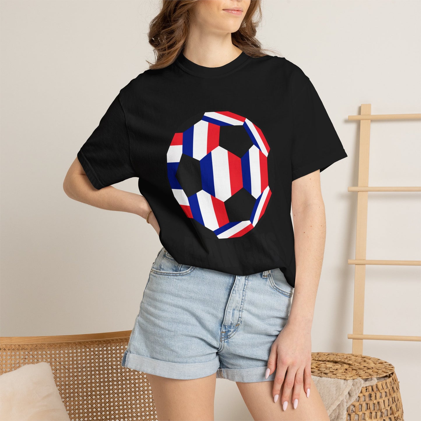 FRANÇAIS Fan Specialty Soccer Ball Design T Shirt