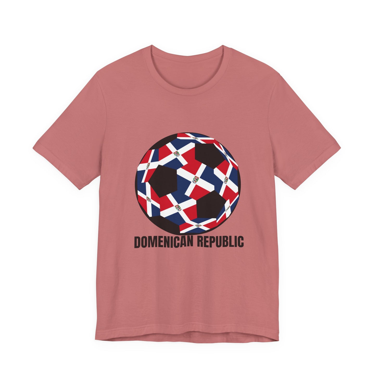 Domenican Republic Fan Specialty Soccer Ball Design T Shirt