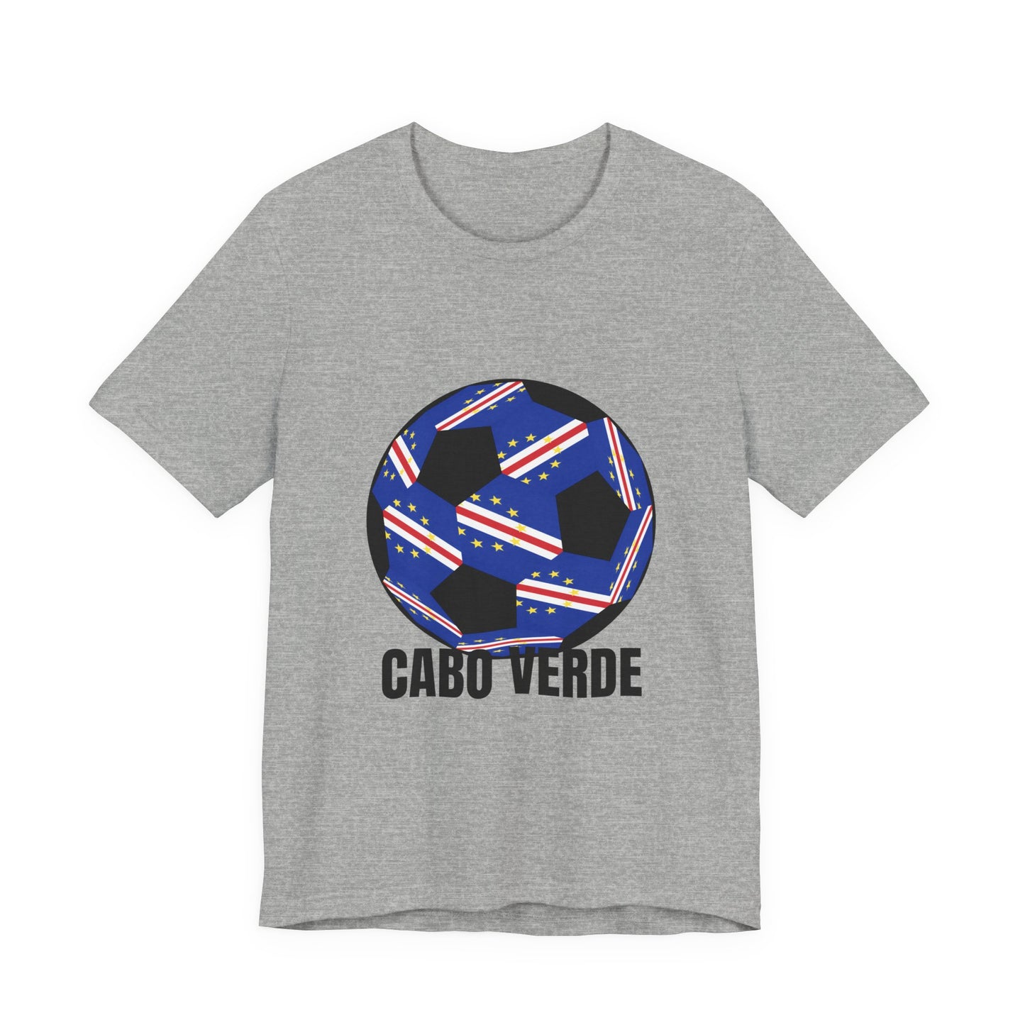 Cabo Verde Fan Specialty Soccer Ball Design T Shirt