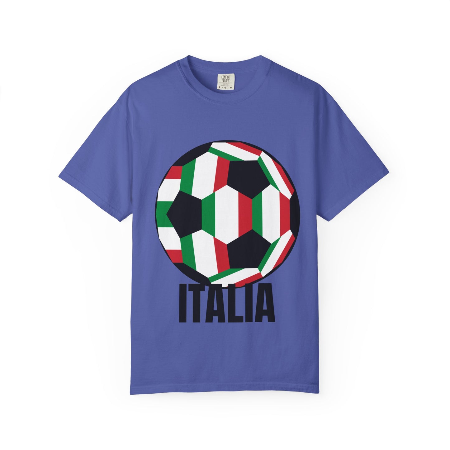Italia Fan Specialty Soccer Ball Design T Shirt