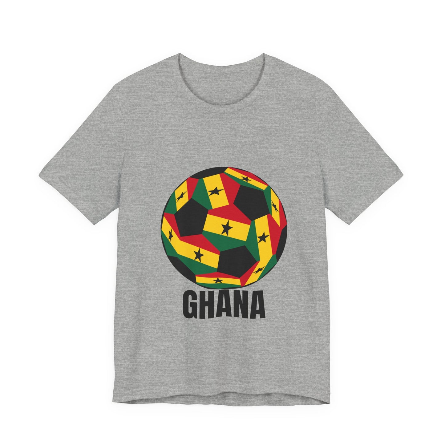 Ghana Fan Specialty Soccer Ball Design T Shirt