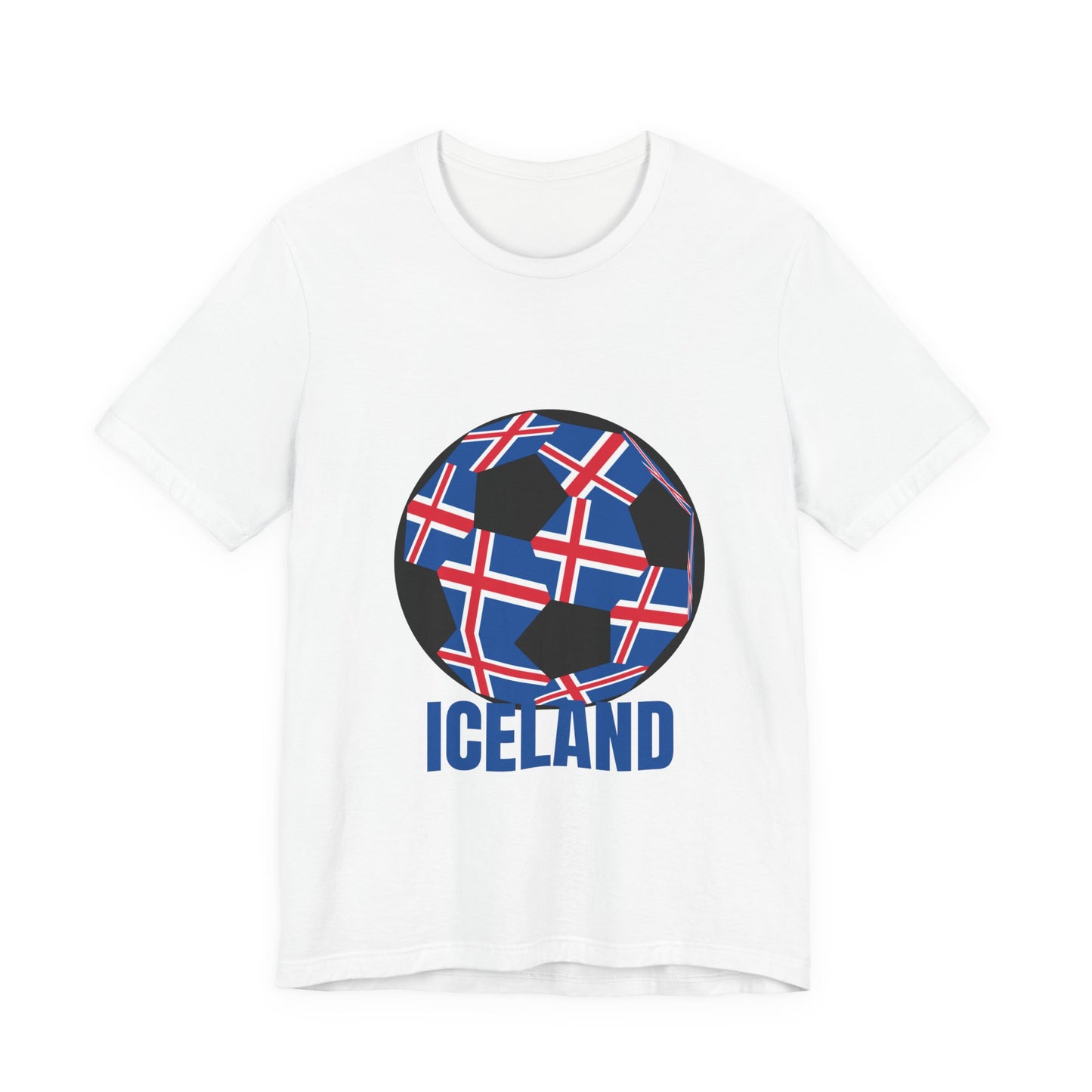 Iceland Fan Specialty Soccer Ball Design T Shirt