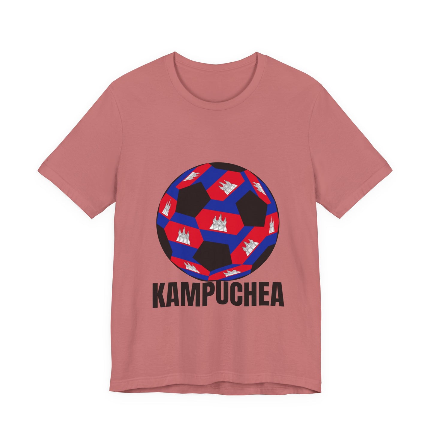 Kampuchea Fan Specialty Soccer Ball Design T Shirt