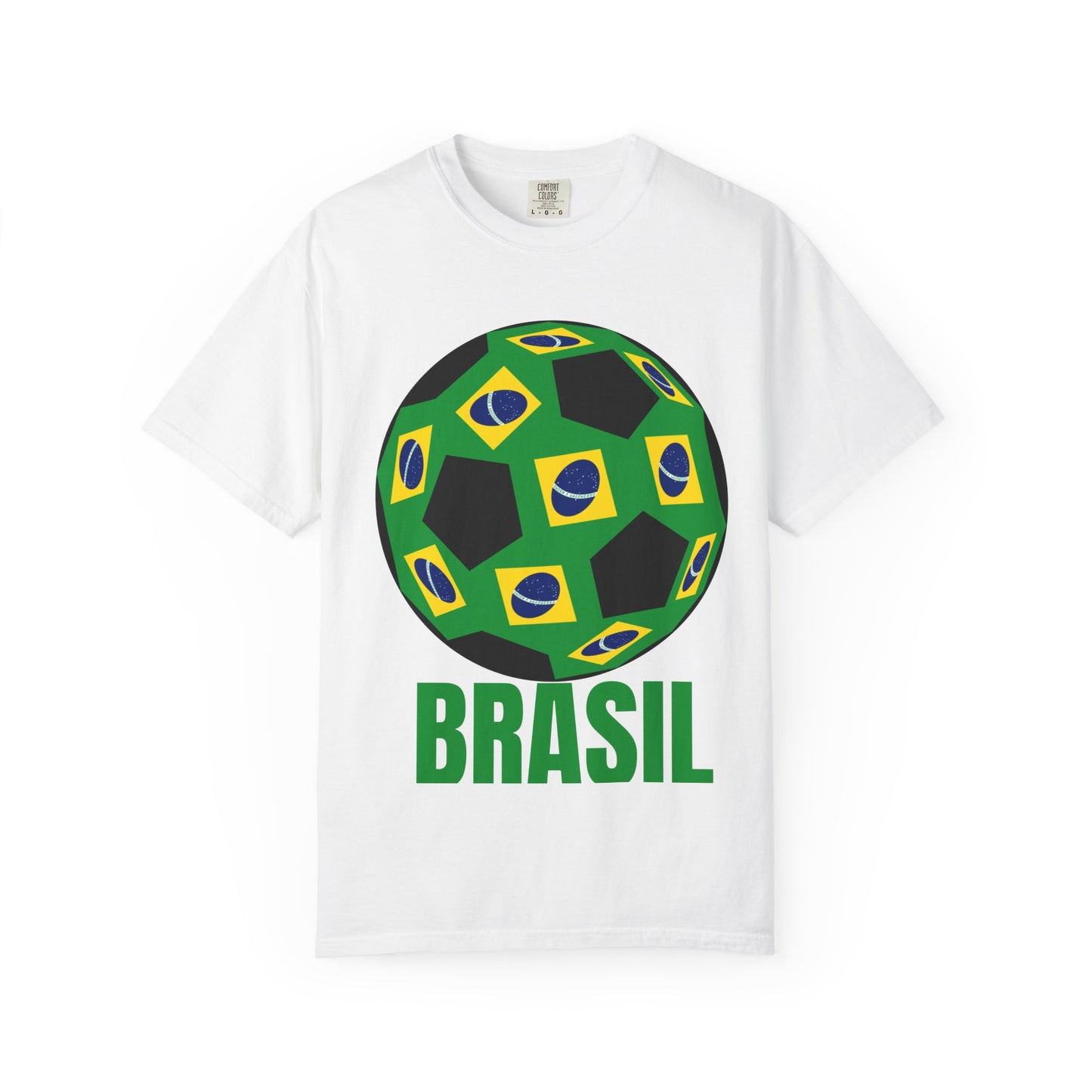 Brasil Fan Specialty Soccer Ball Design T Shirt