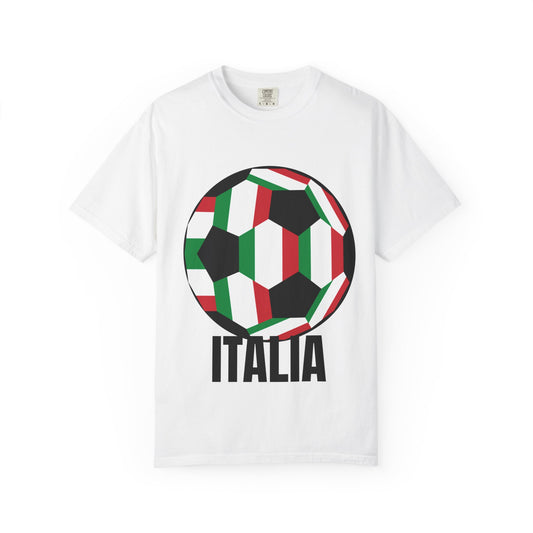 Italia Fan Specialty Soccer Ball Design T Shirt
