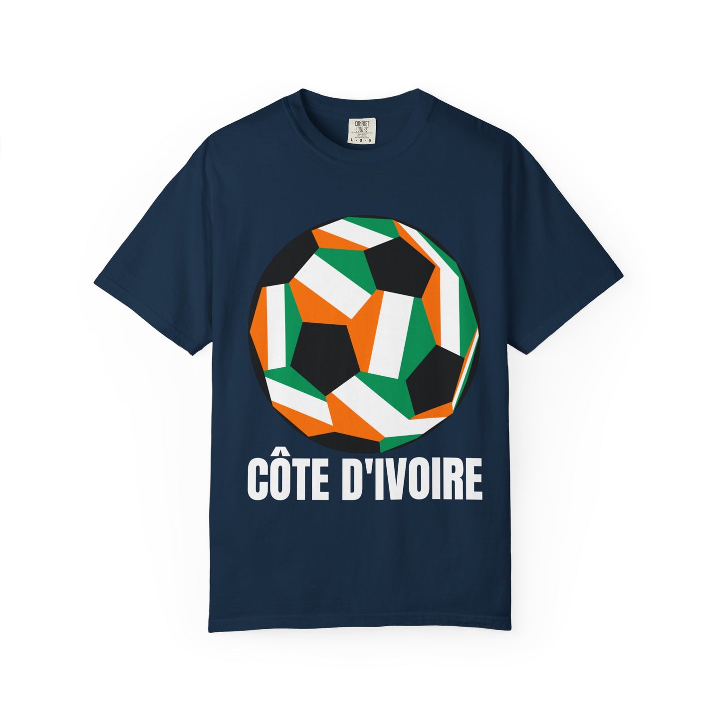 CÔTE D' IVOIRE Fan Specialty Soccer Ball Design T Shirt