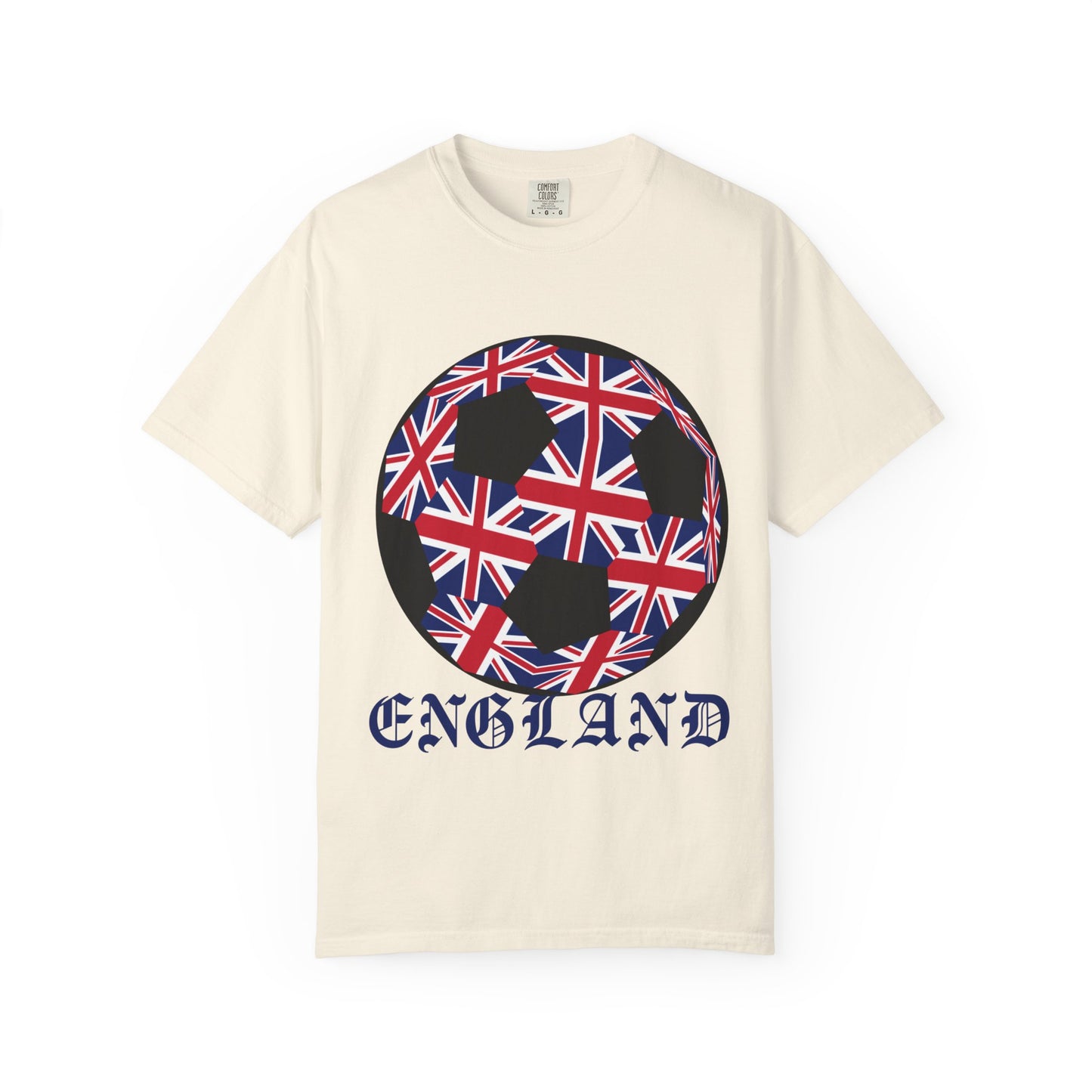 Old English Style Specialty Soccer Ball Design T Shirt