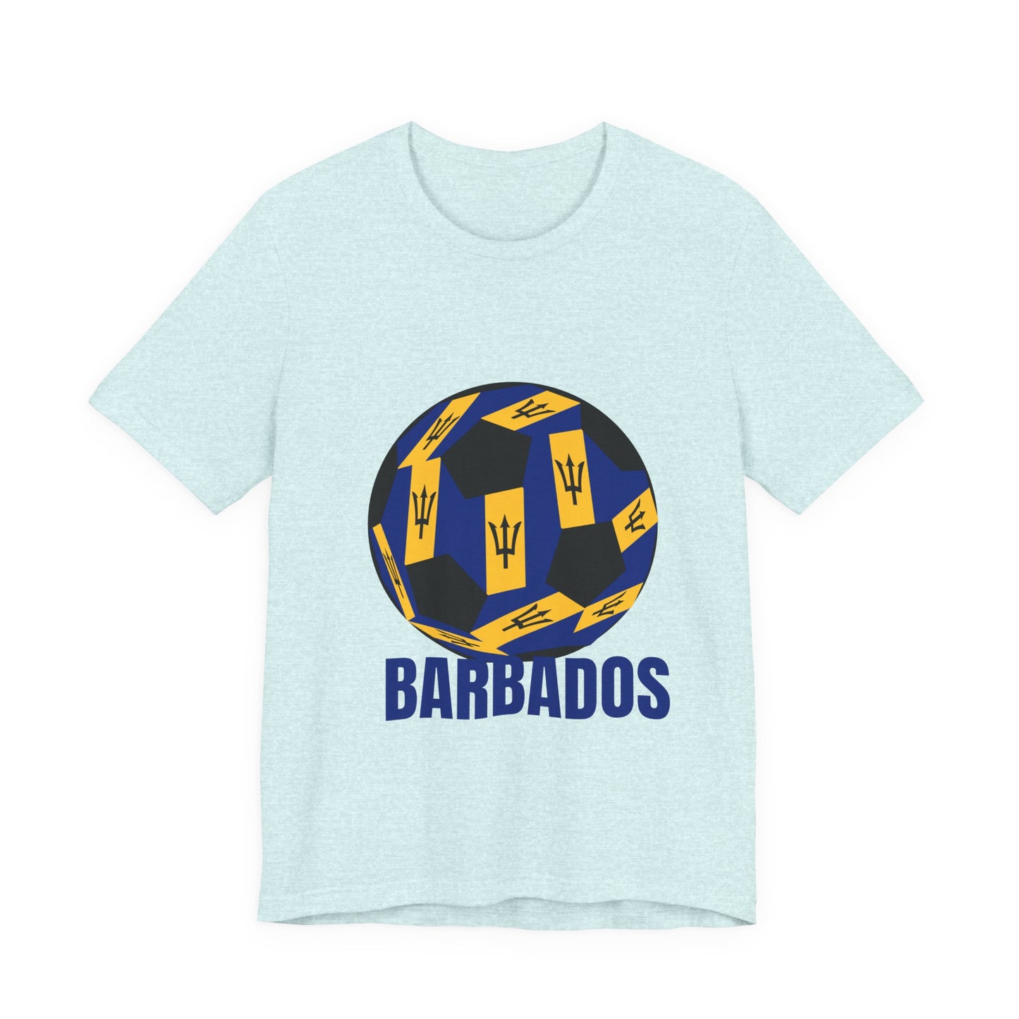 Barbados Fan Specialty Soccer Ball Design T Shirt