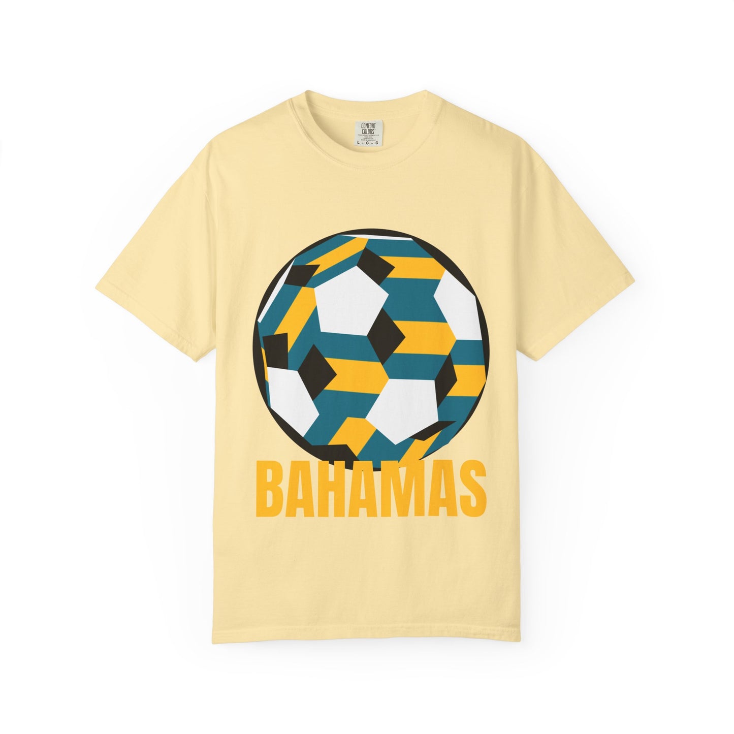 Bahamas Fan Specialty Soccer Ball Design T Shirt
