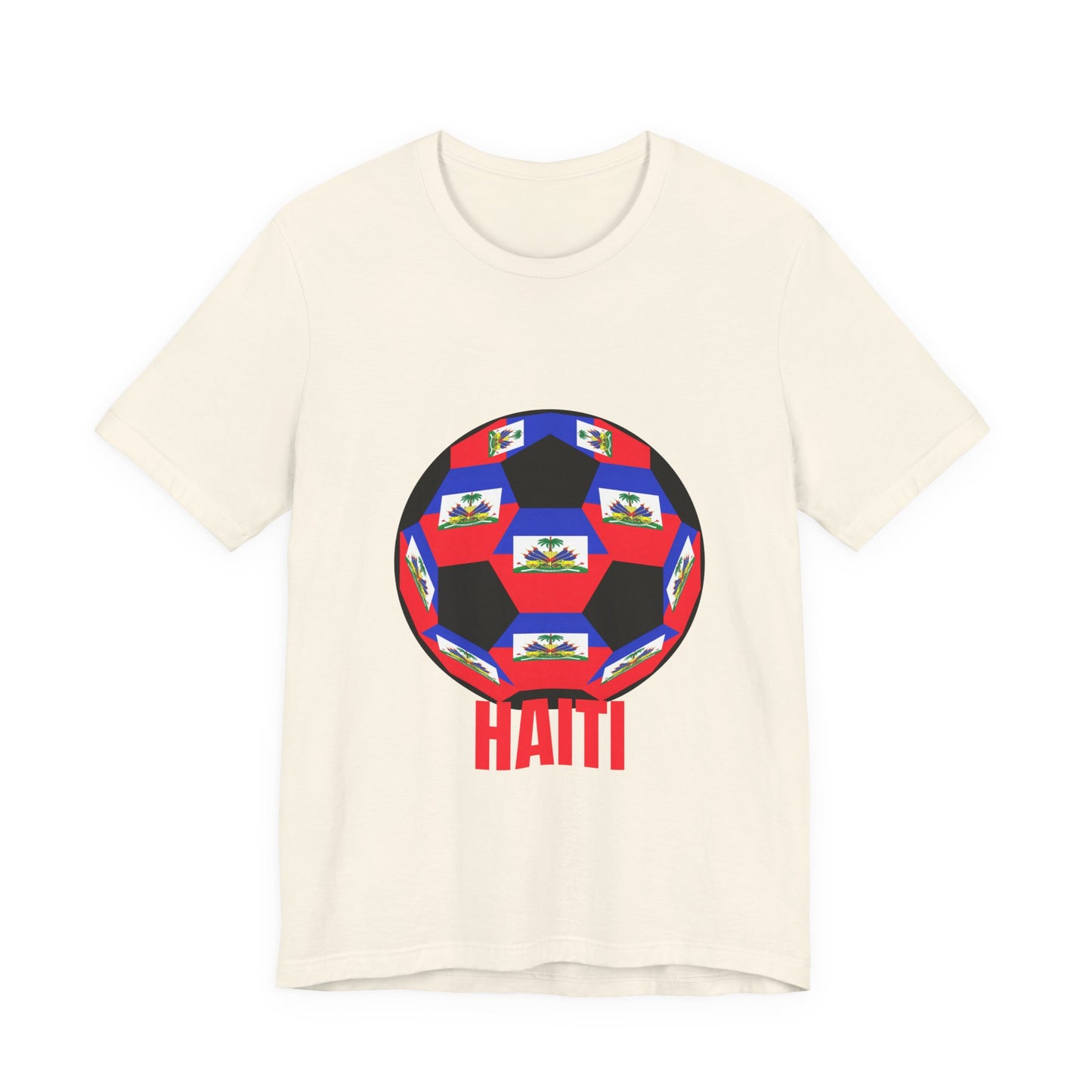 Haiti Fan Specialty Soccer Ball Design T Shirt