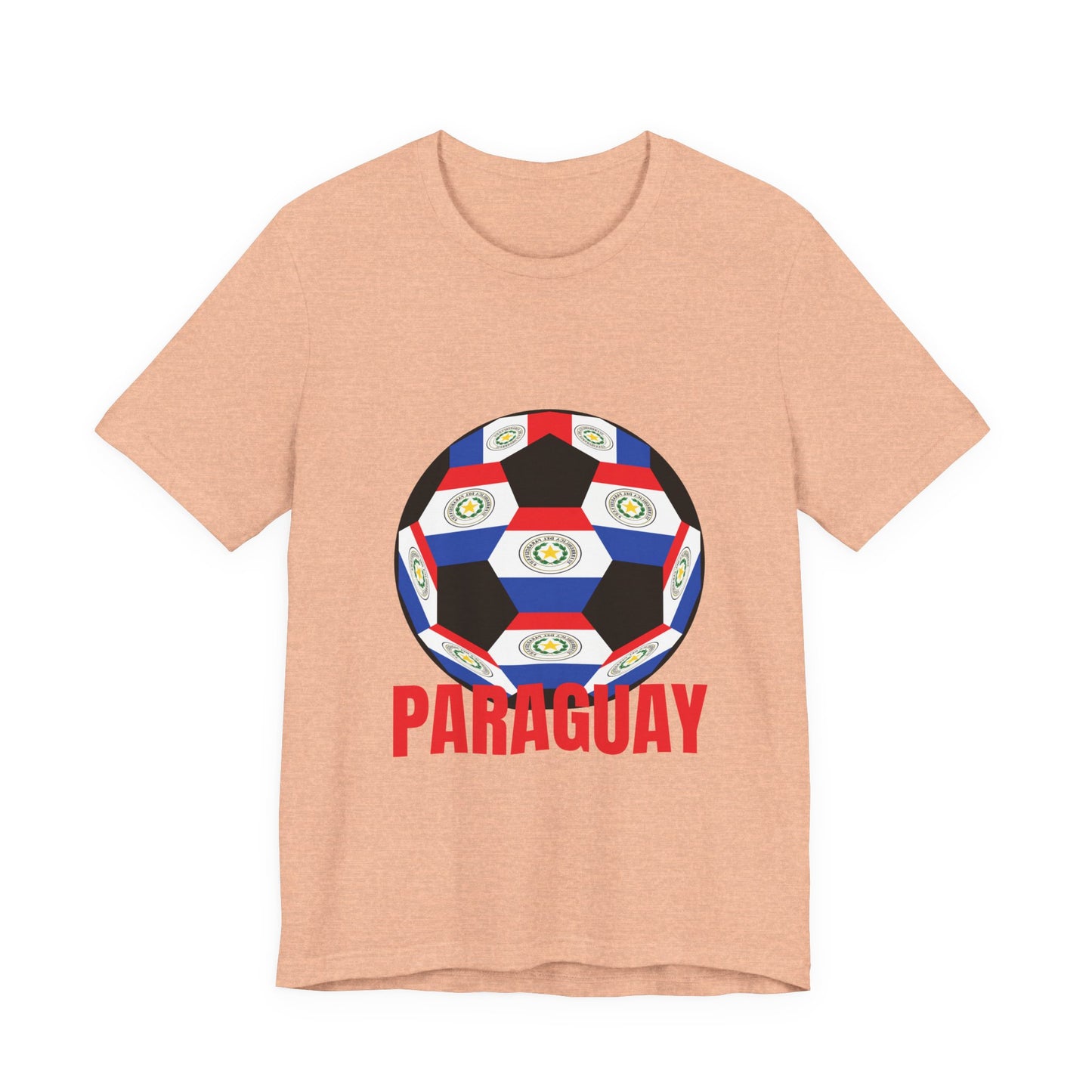 Paraguay Fan Specialty Soccer Ball Design T Shirt