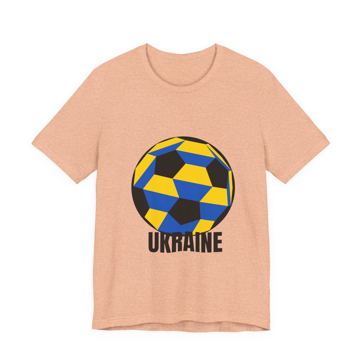 Ukraine Fan Specialty Soccer Ball Design T Shirt