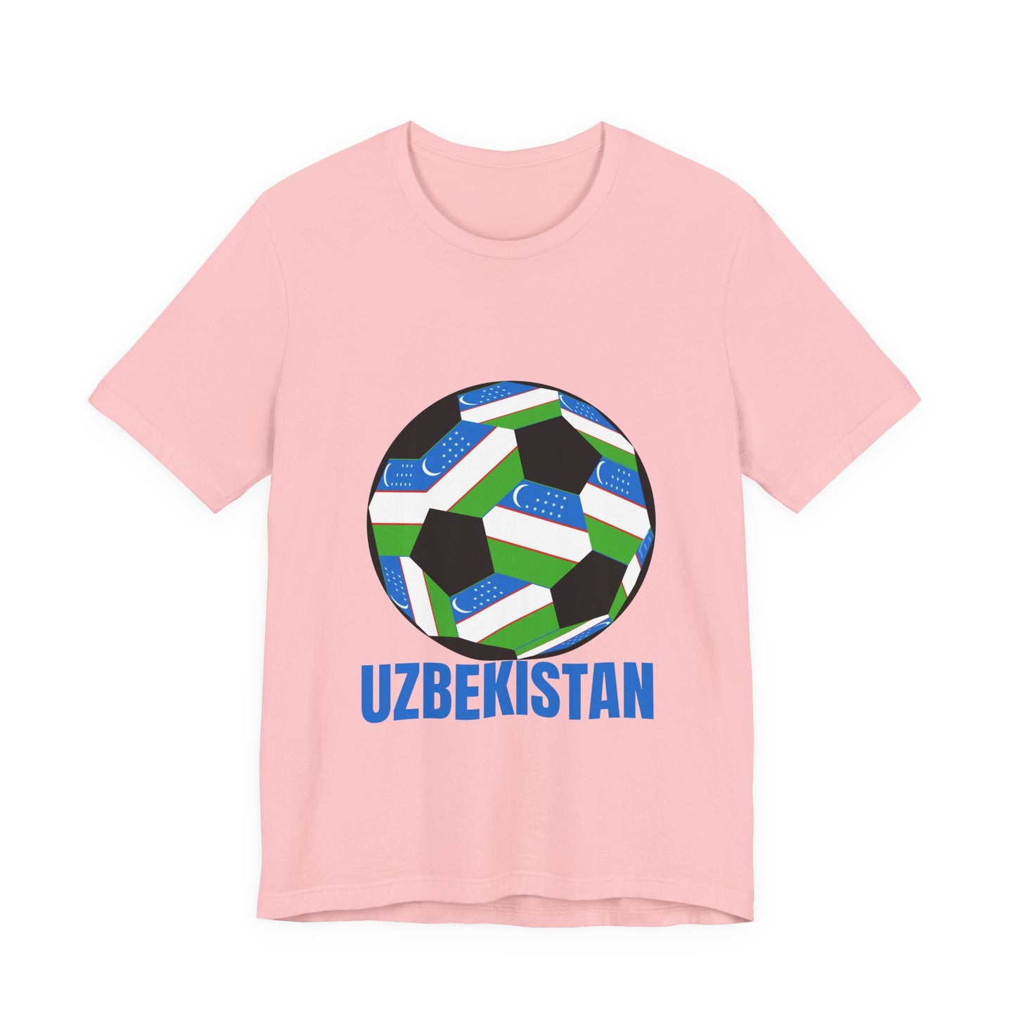 Uzbekistan Fan Specialty Soccer Ball Design T Shirt