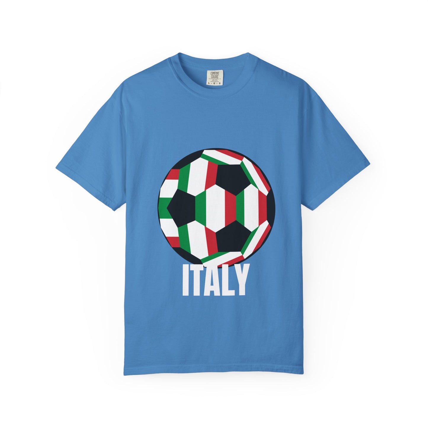 Italy Fan Specialty Soccer Ball Design T Shirt