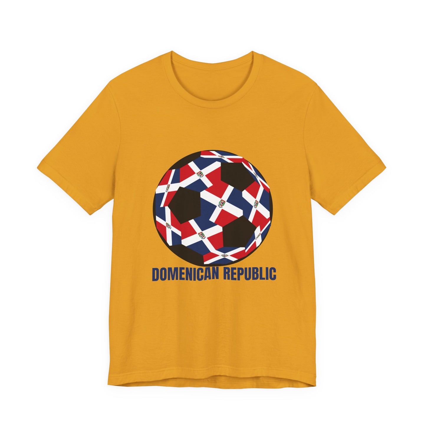 Domenican Republic Fan Specialty Soccer Ball Design T Shirt