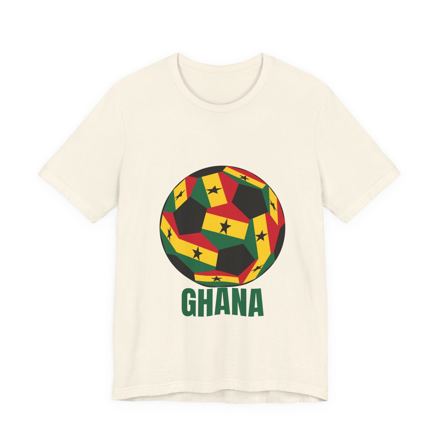 Ghana Fan Specialty Soccer Ball Design T Shirt